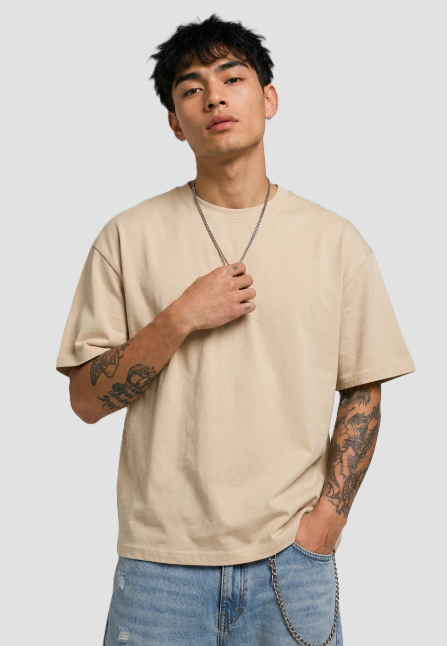 Urban Classics Cropped Oversized Tee