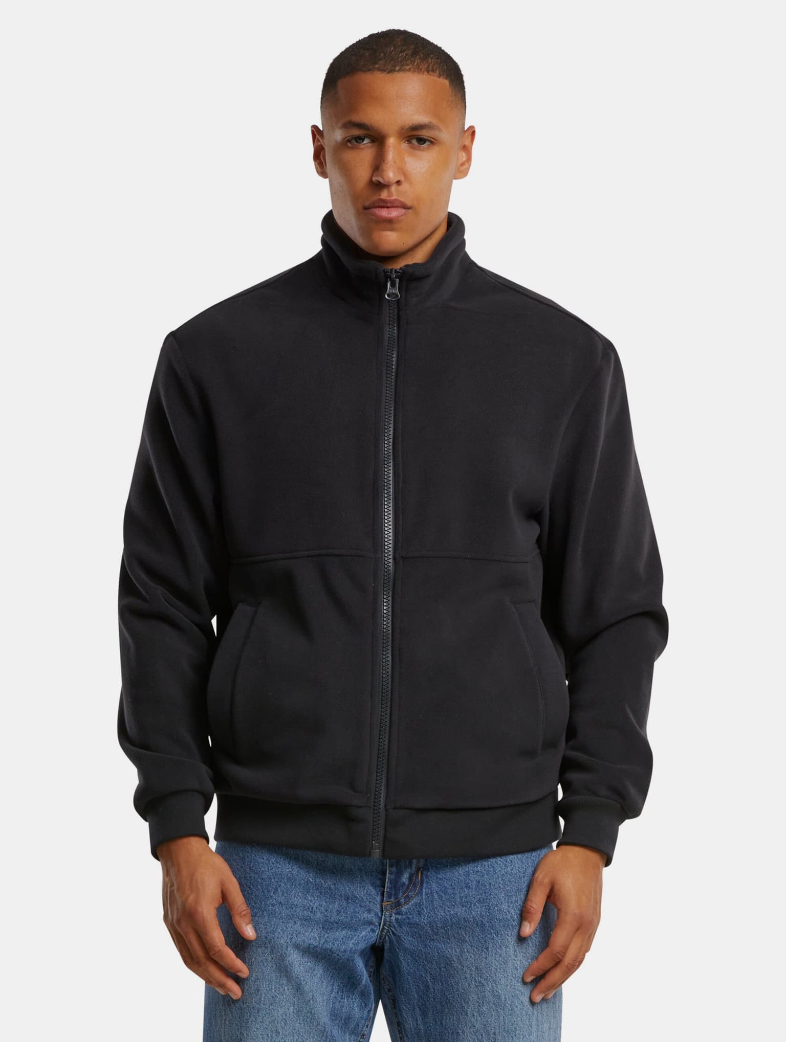 Urban Classics Colour Block Polar Fleece Übergangsjacke – Bild 3