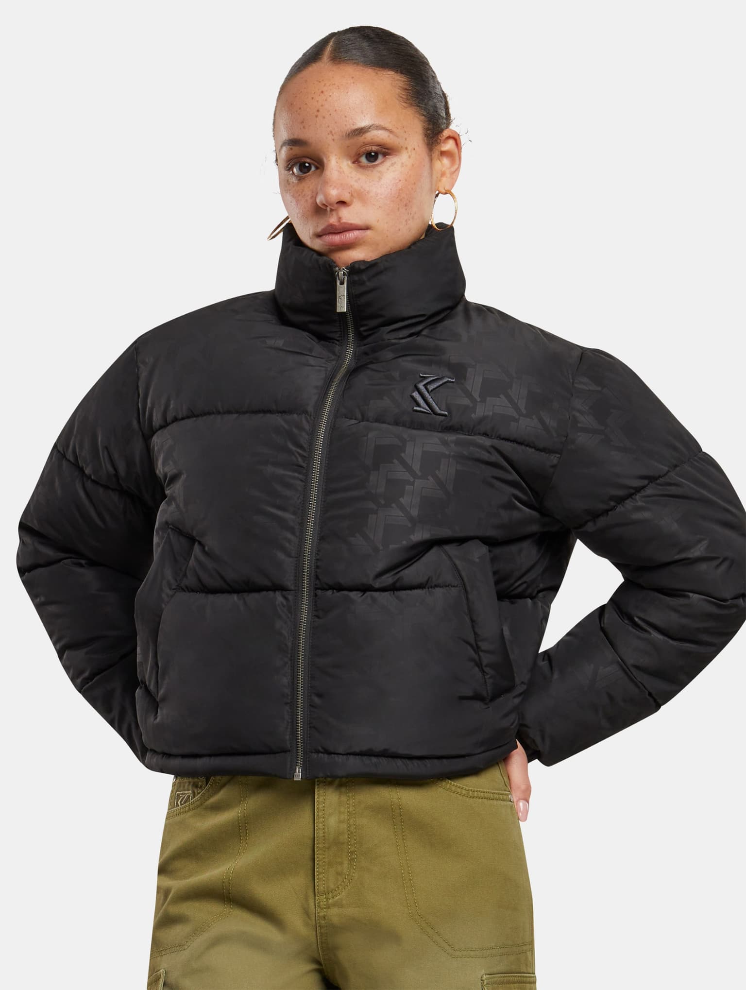 Karl Kani OG AOP Crop Puffer Jacket
