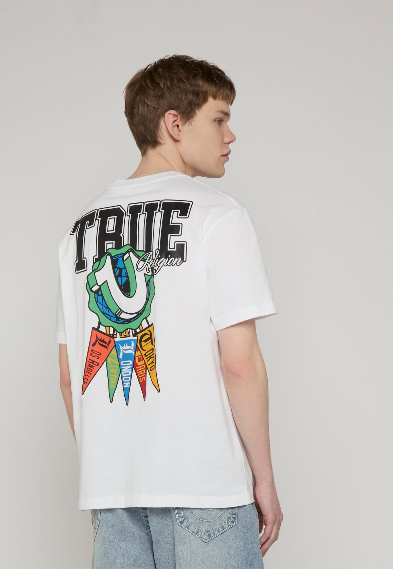 True Religion SS HS PENNANTS TEE – Bild 2