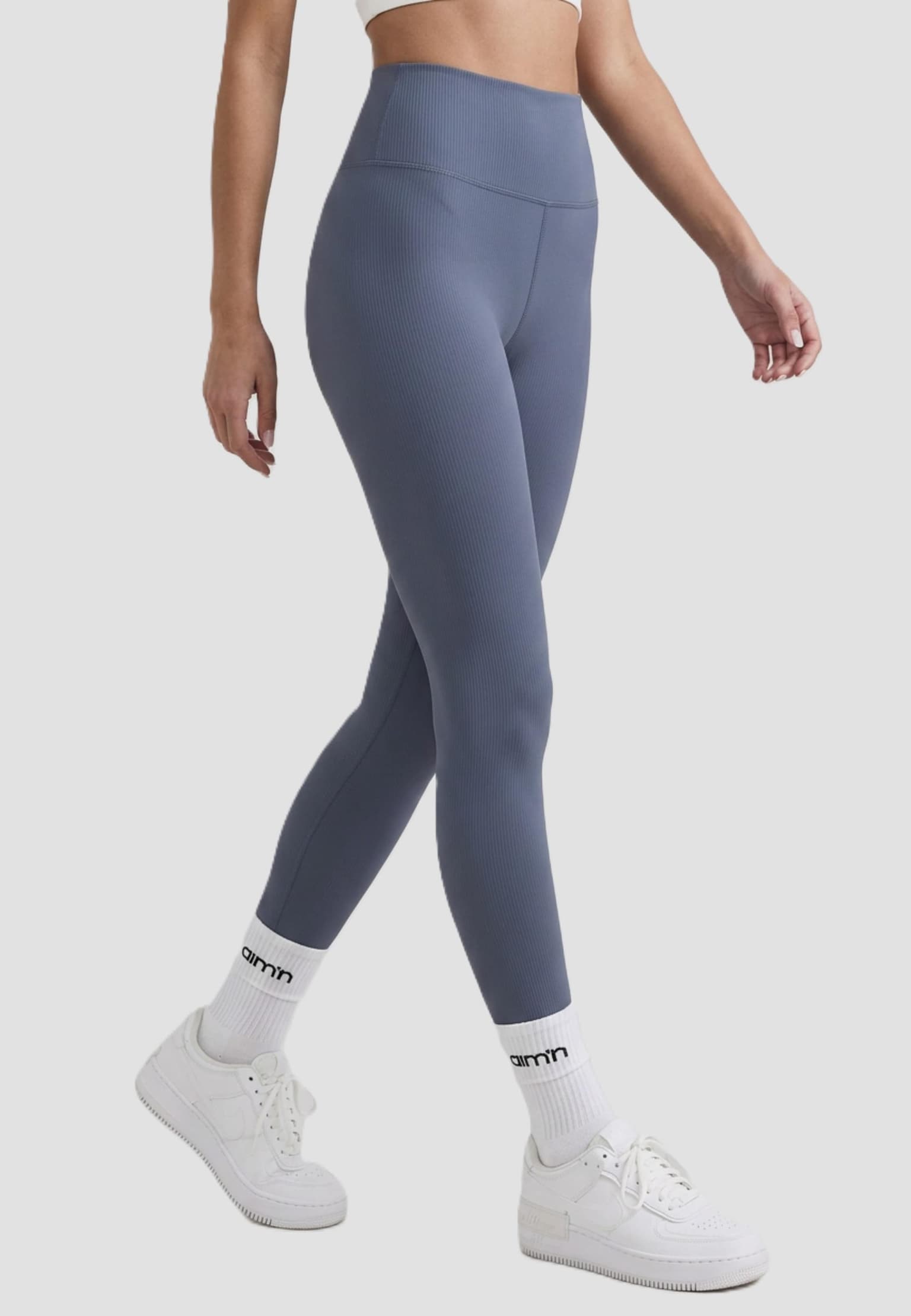 aimn Ribbed Performance Tights