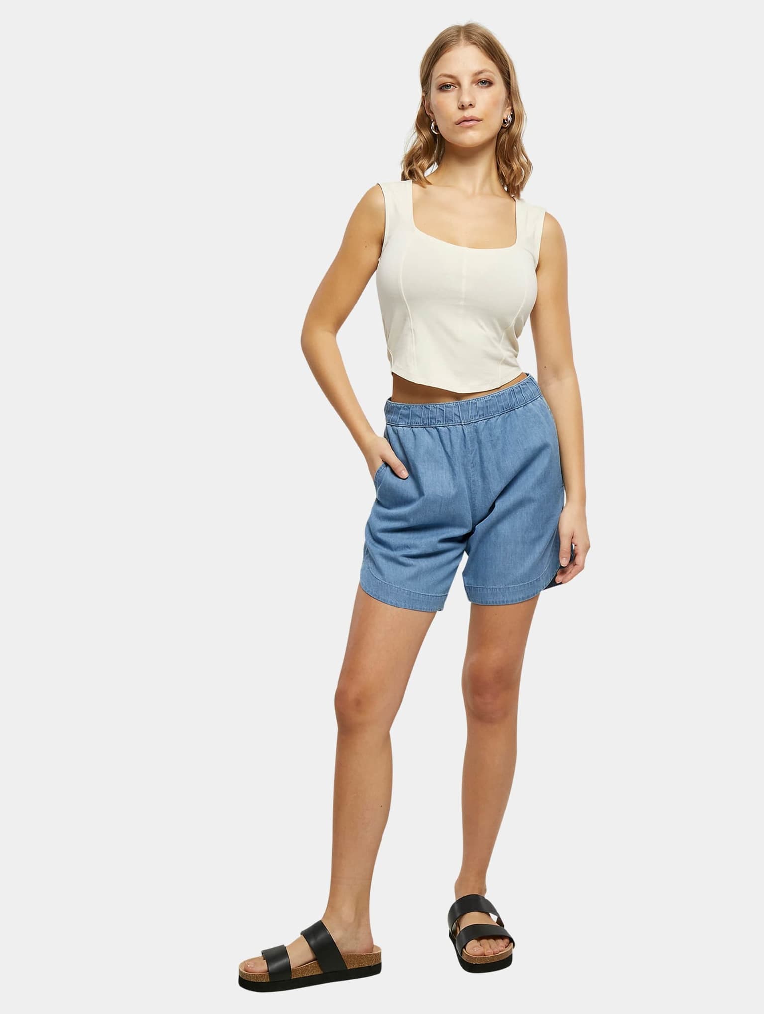 Urban Classics Ladies Short Corsage Top – Bild 4
