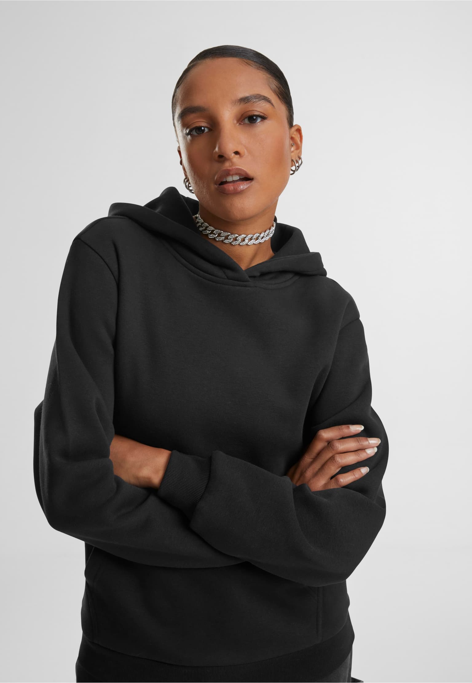 Urban Classics Ladies Fluffy Hoody – Bild 3