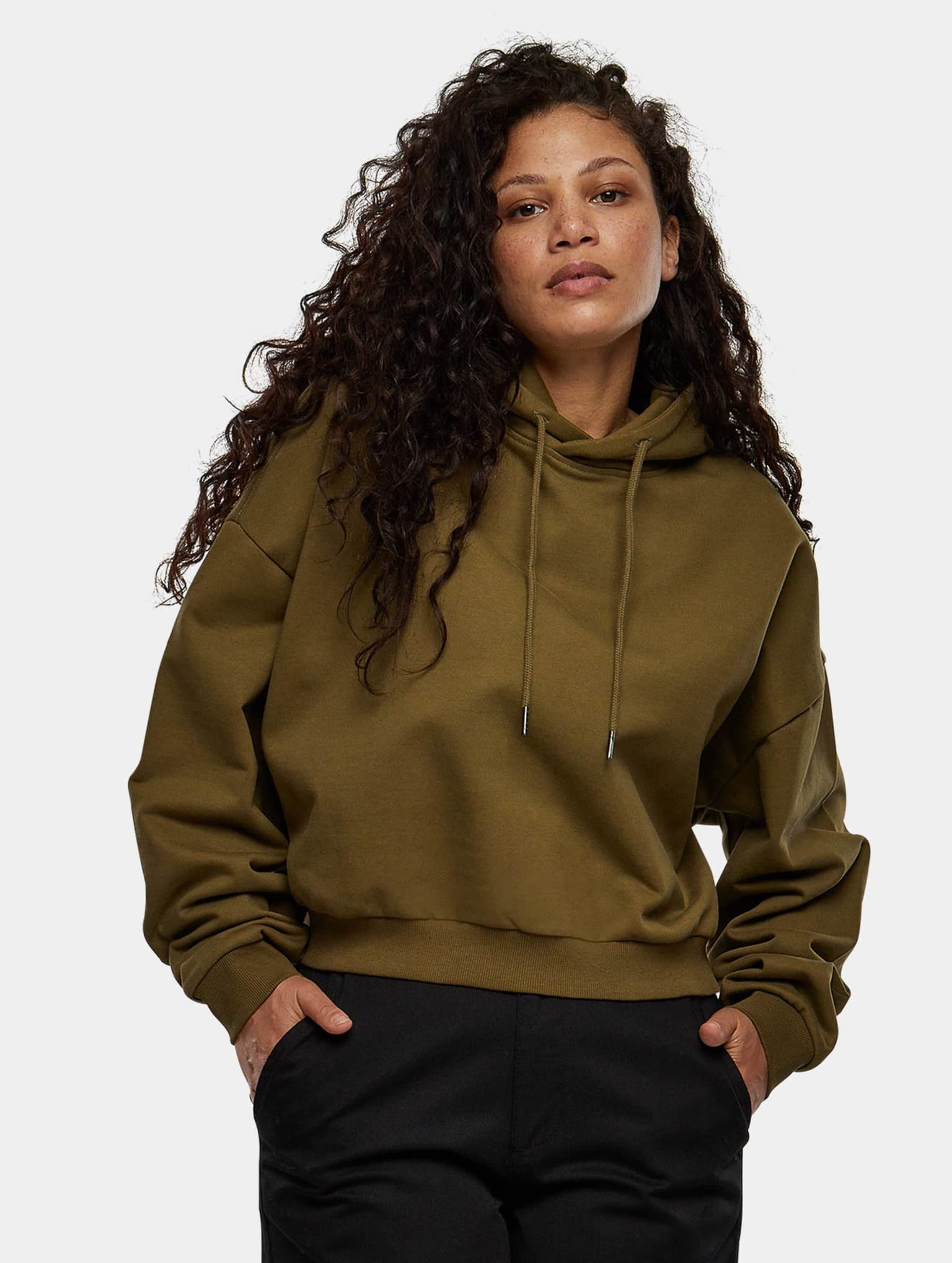 Urban Classics Ladies Cropped Heavy Hoody