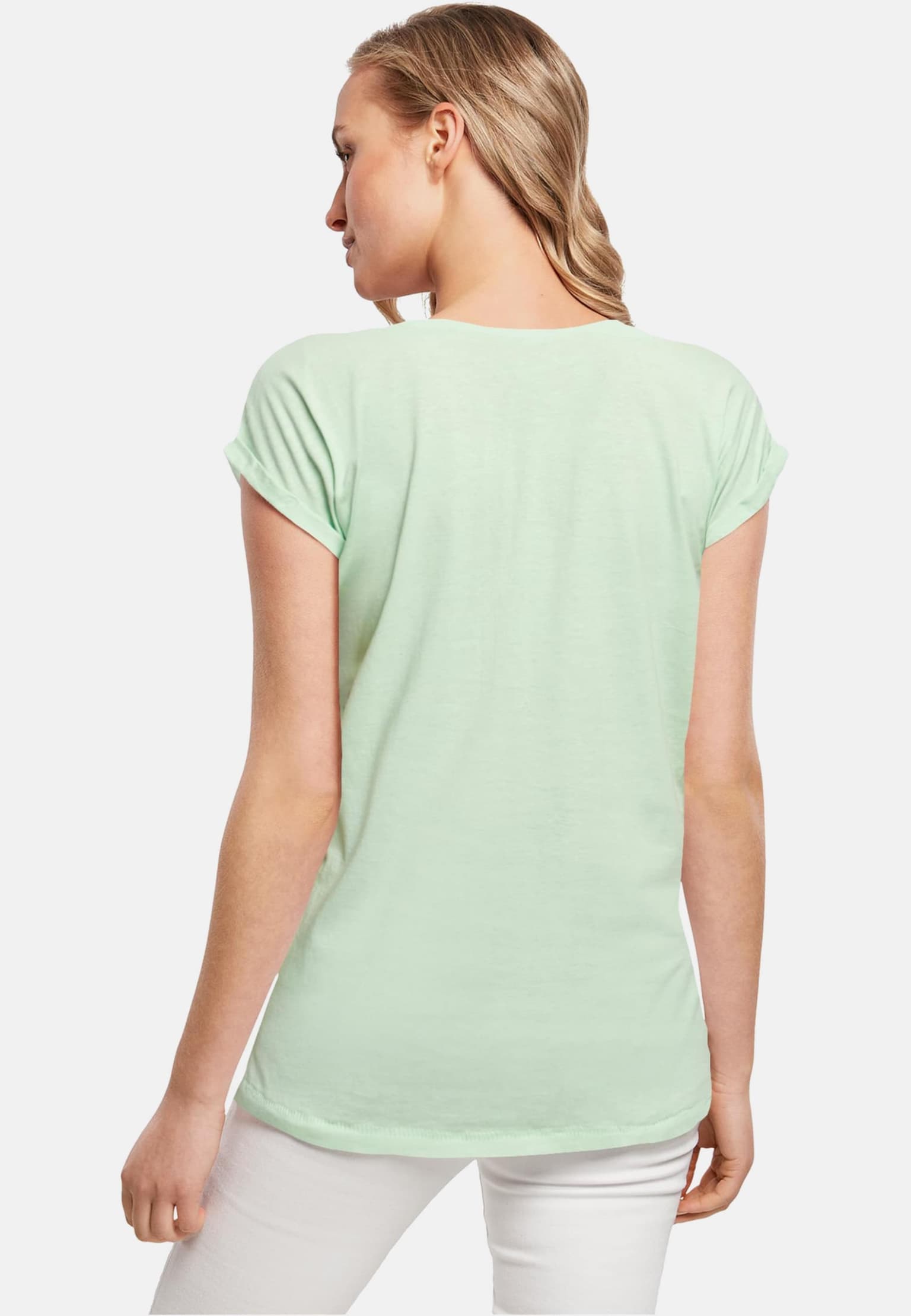 Merchcode POD Ladies BOOM Comic Extended Shoulder Tee – Bild 2