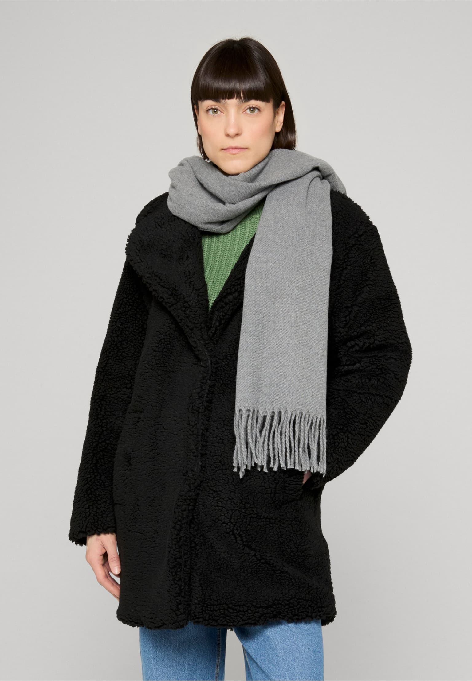 Urban Classics Ladies Oversized Sherpa Coat
