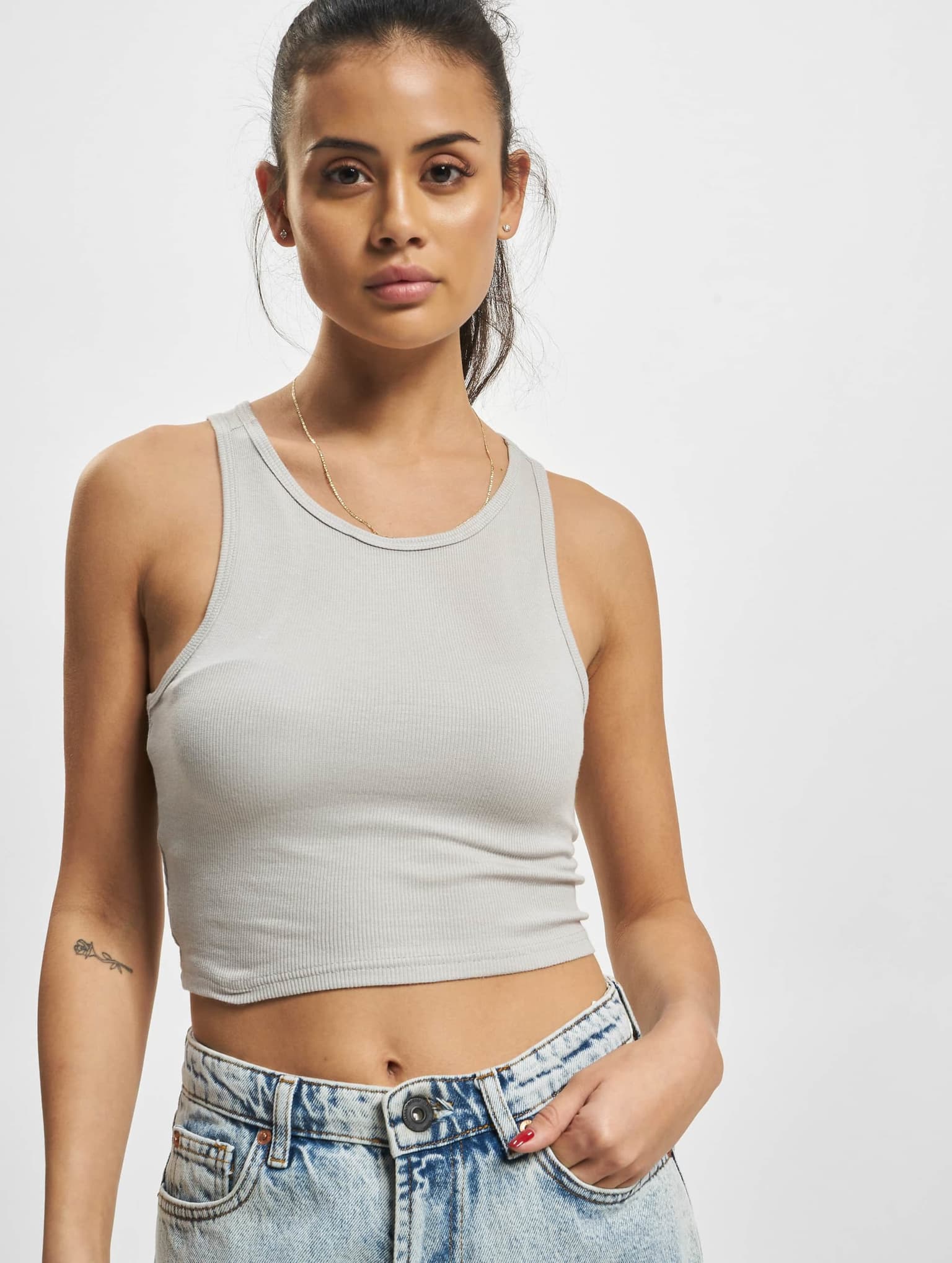 Urban Classics Ladies Rib Cropped Top