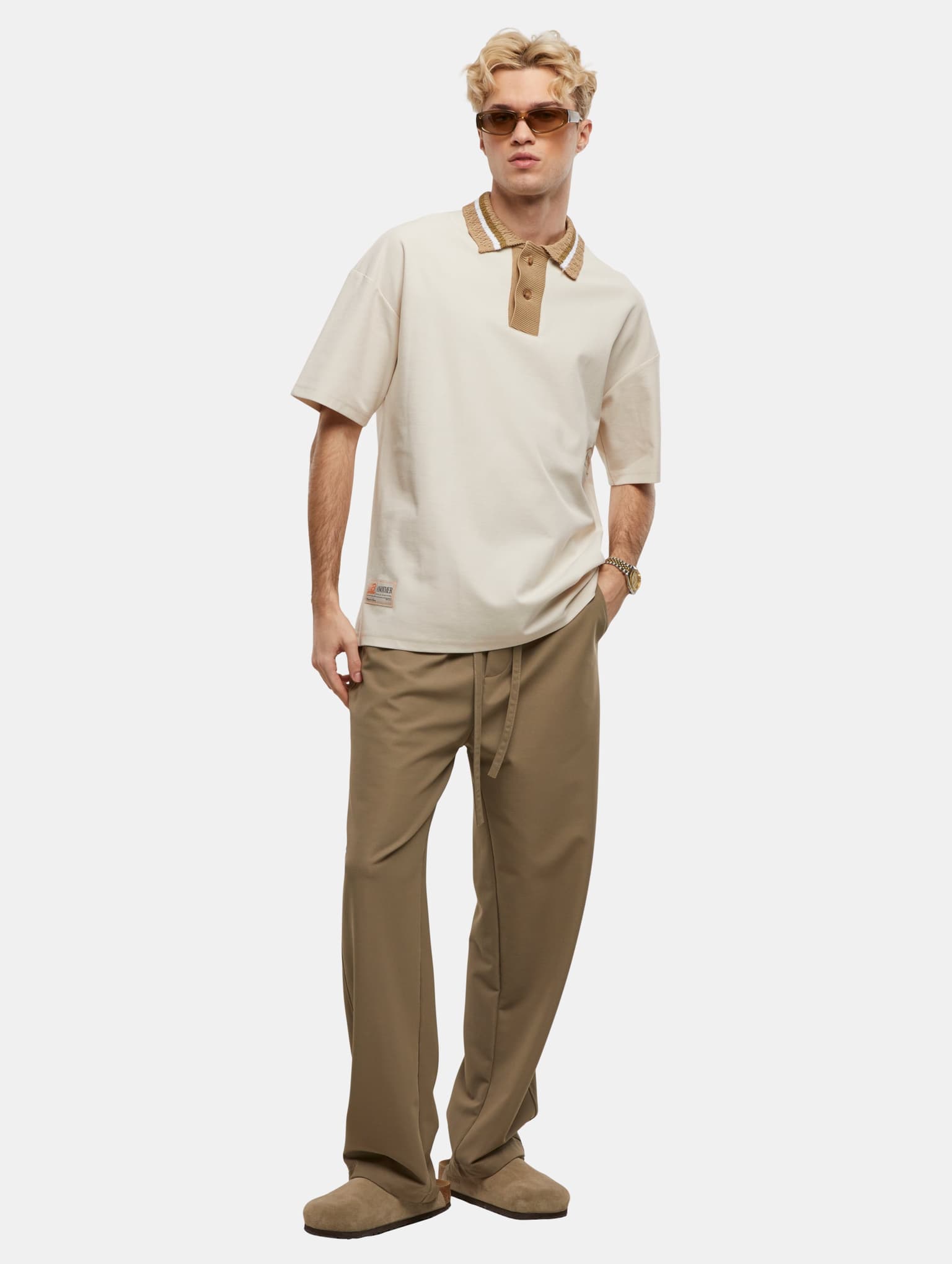 Another Cotton Lab ACL Knit Collar Oversized Polo – Bild 4