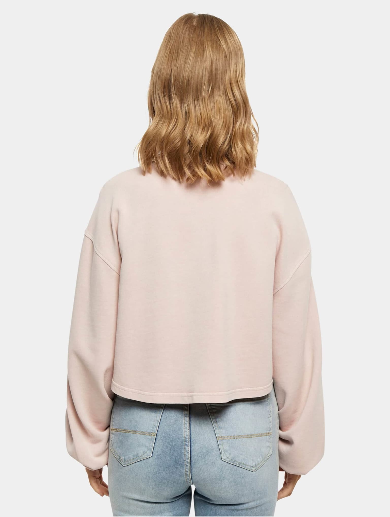 Urban Classics Ladies Cropped Small Embroidery Terry Crewneck – Bild 2