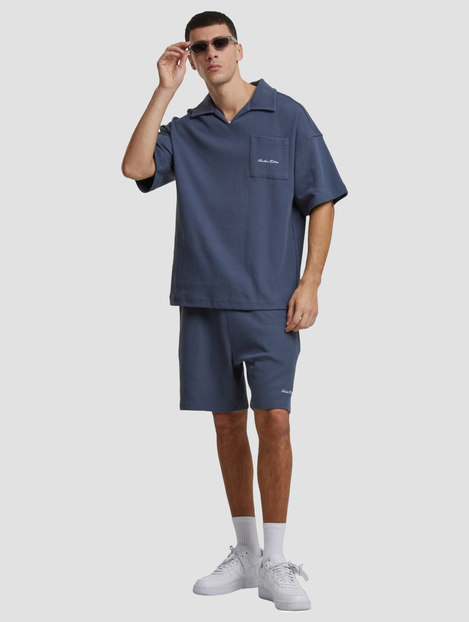 Another Cotton Lab Waffle Oversized Polo Shirt – Bild 4