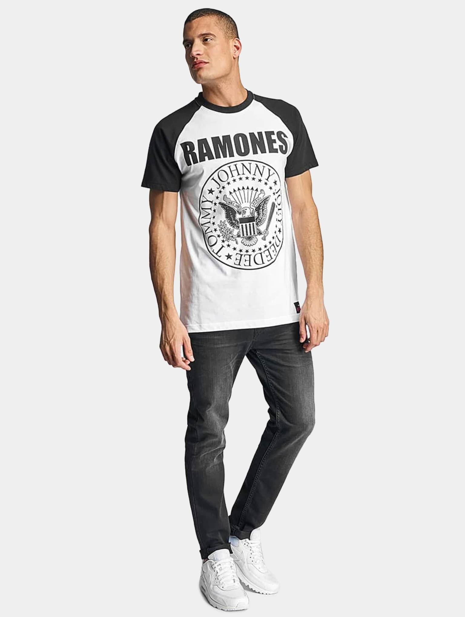 Merchcode Ramones Circle Raglan Tee – Bild 3