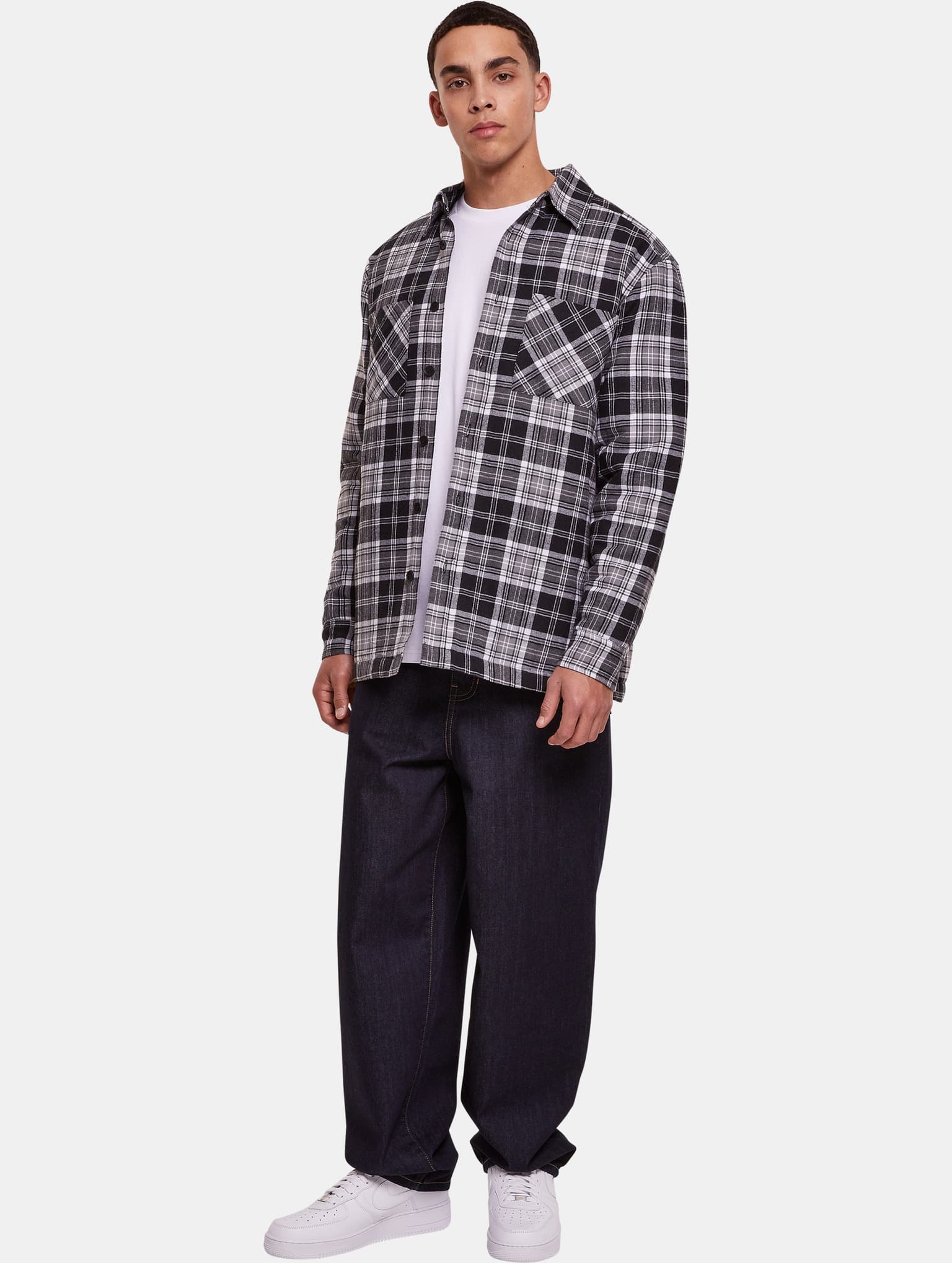 Urban Classics Padded Checked Shirt Jacket – Bild 4