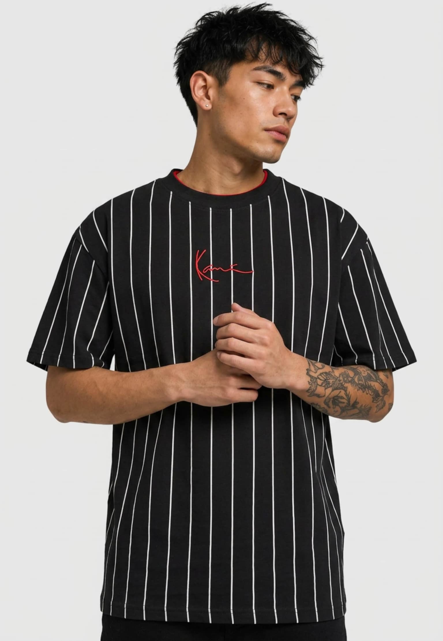 Karl Kani Small Signature Essential Tee 2-Pack pinstripe – Bild 4
