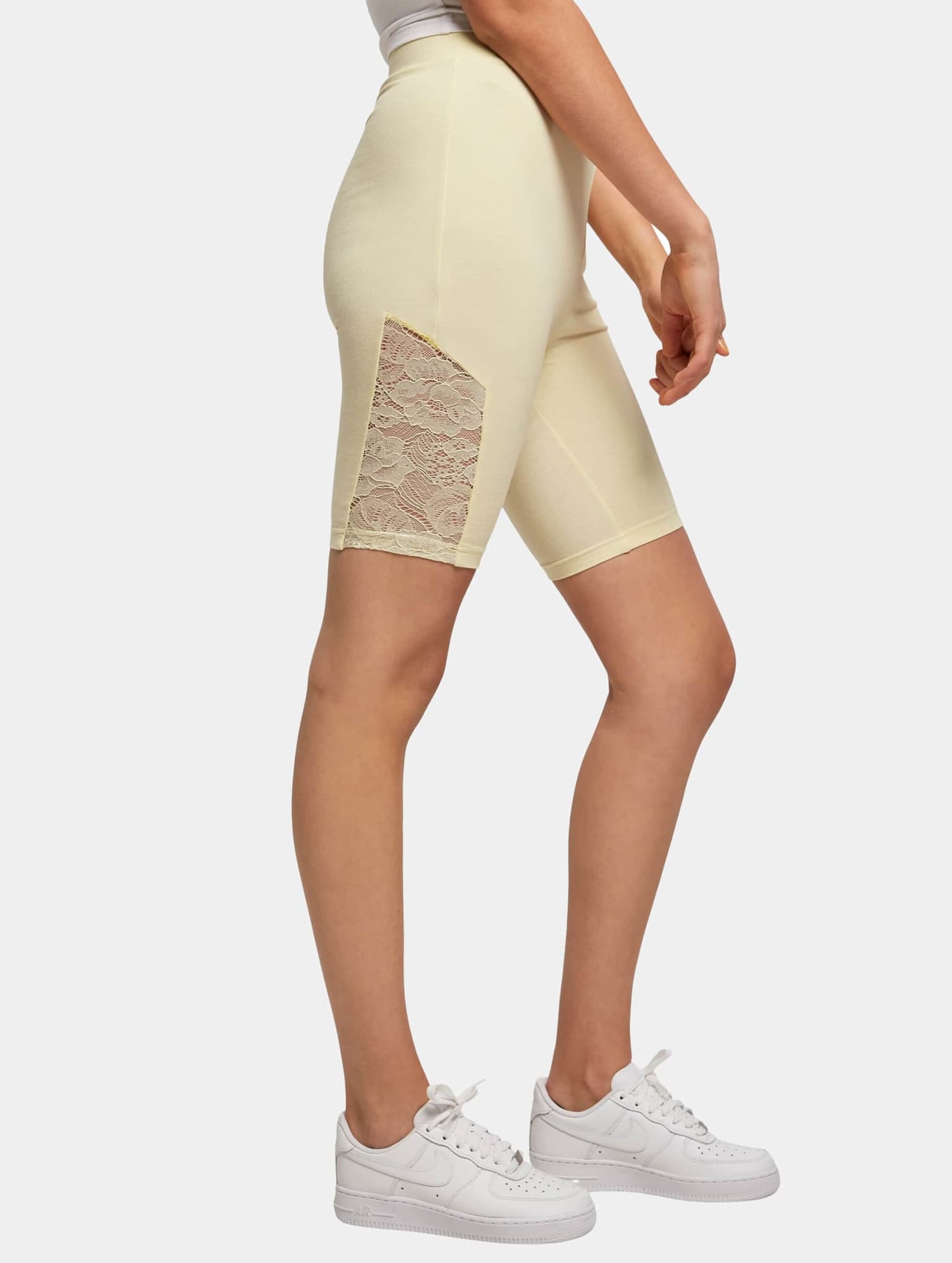 Urban Classics Ladies High Waist Lace Inset Cycle Short – Bild 3
