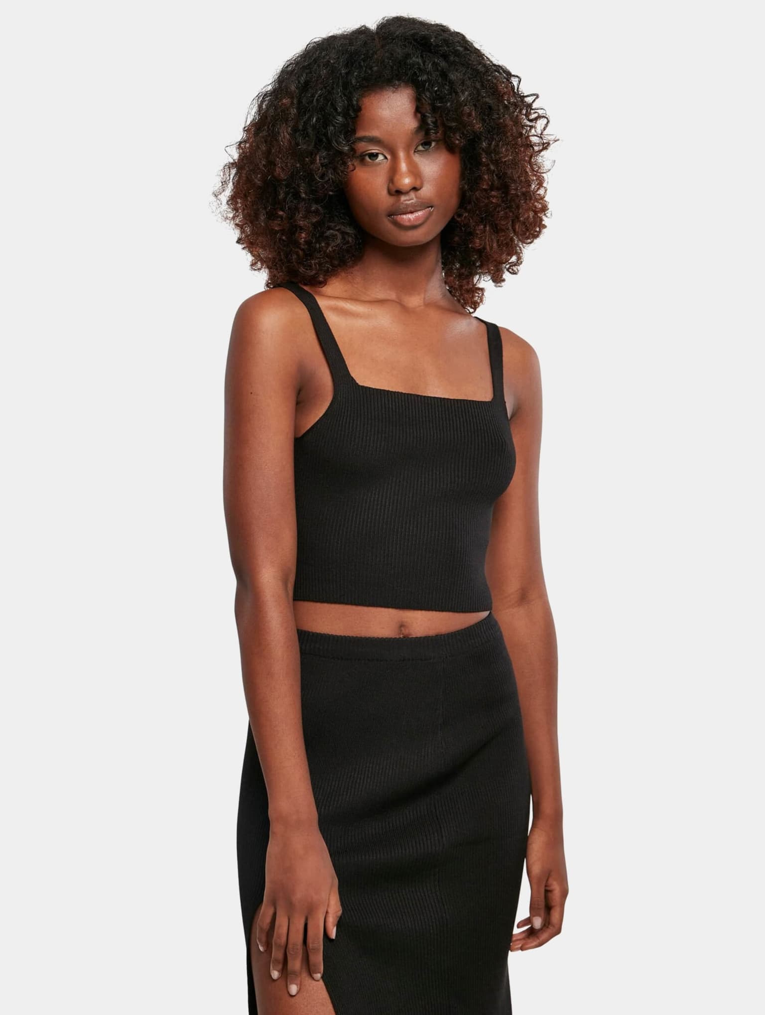 Urban Classics Ladies Cropped Knit Top