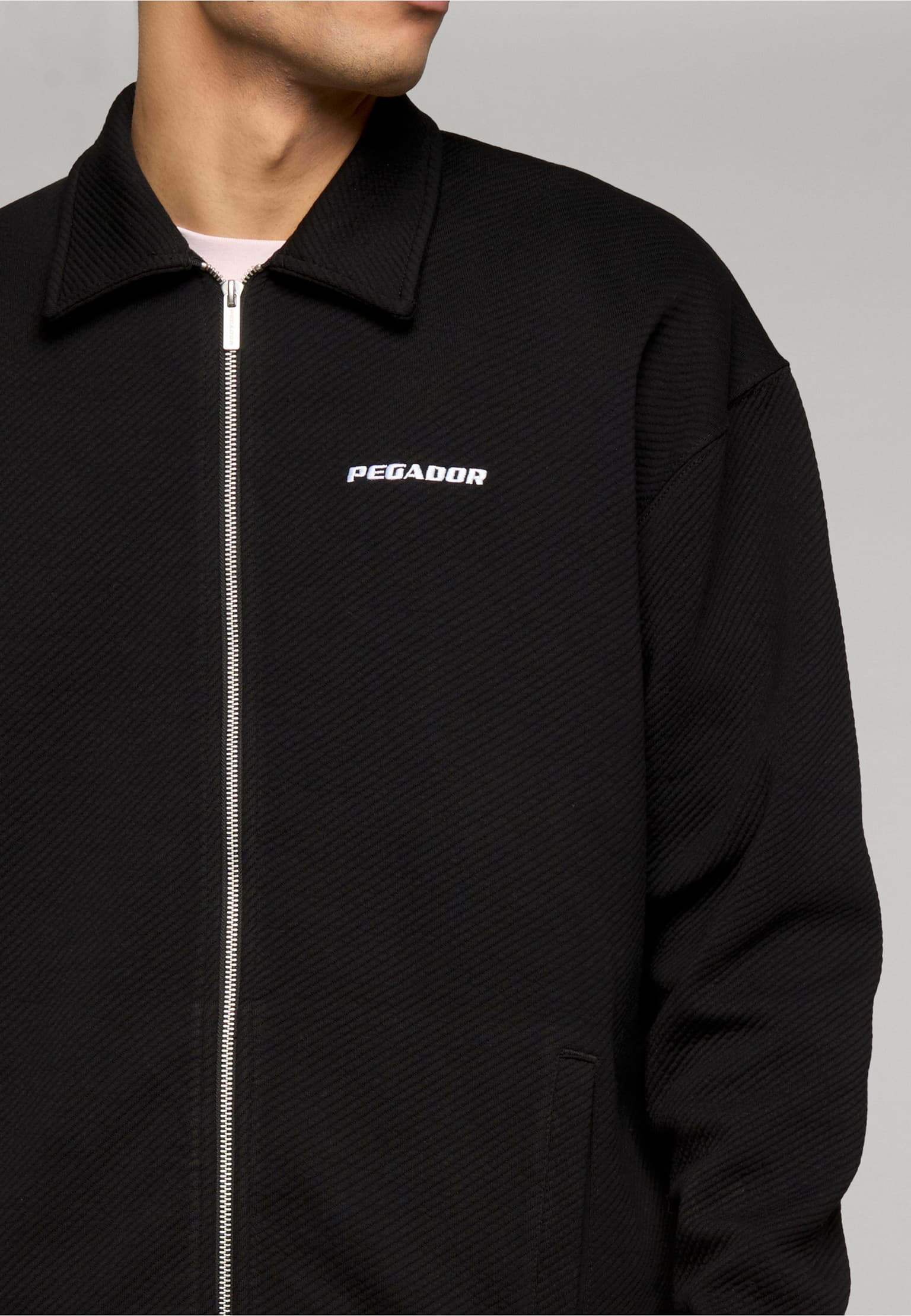 PEGADOR Tate Structured Zip Up Overshirt – Bild 4