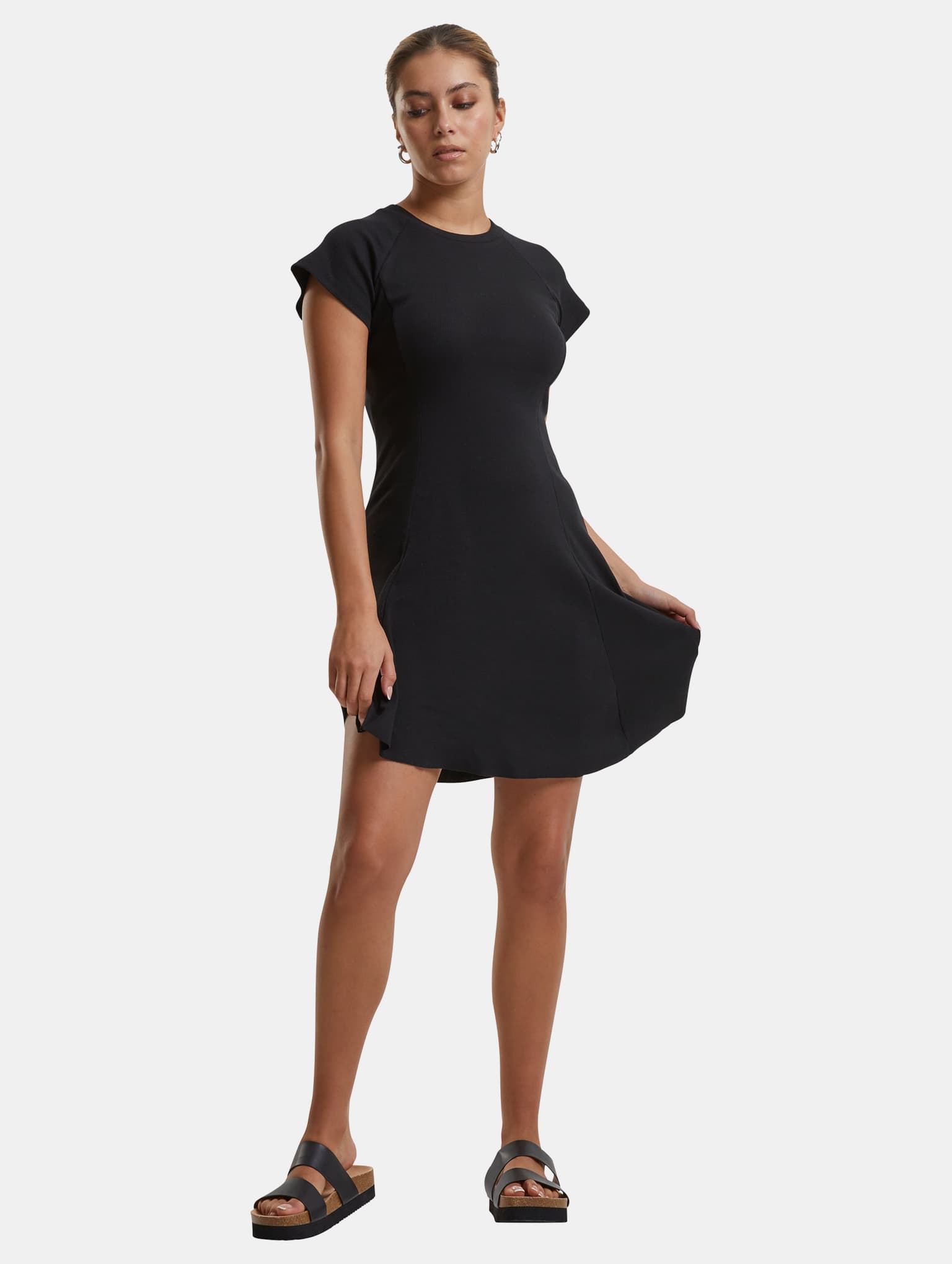 Urban Classics Skater Rib Kleid – Bild 3