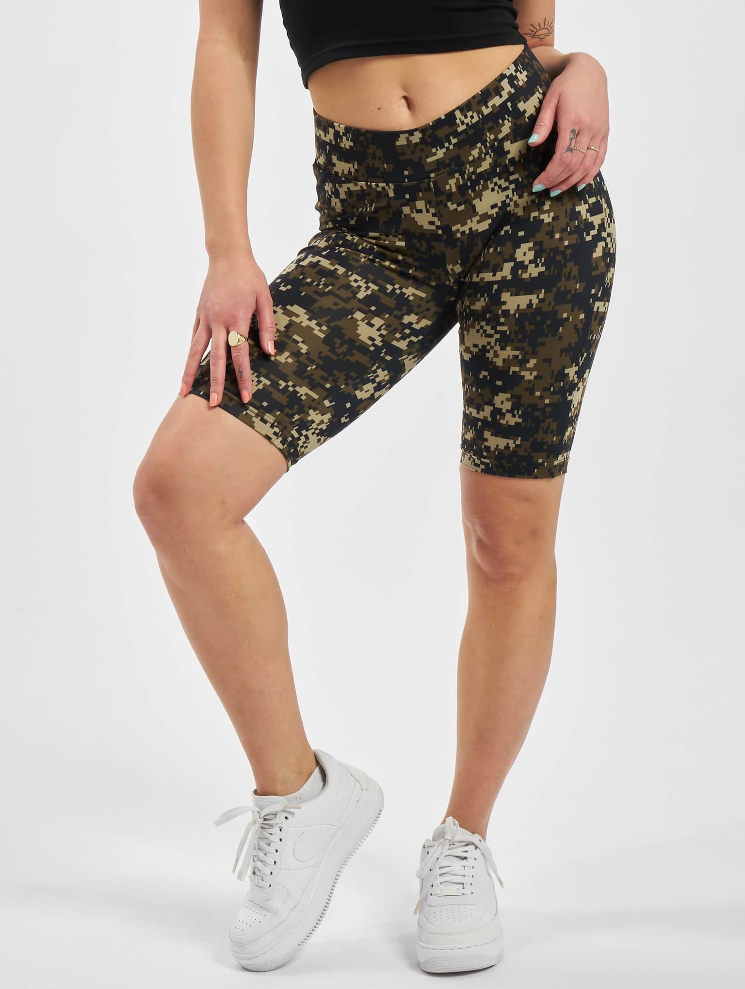 Urban Classics Ladies High Waist Camo Tech Cycle Short – Bild 3