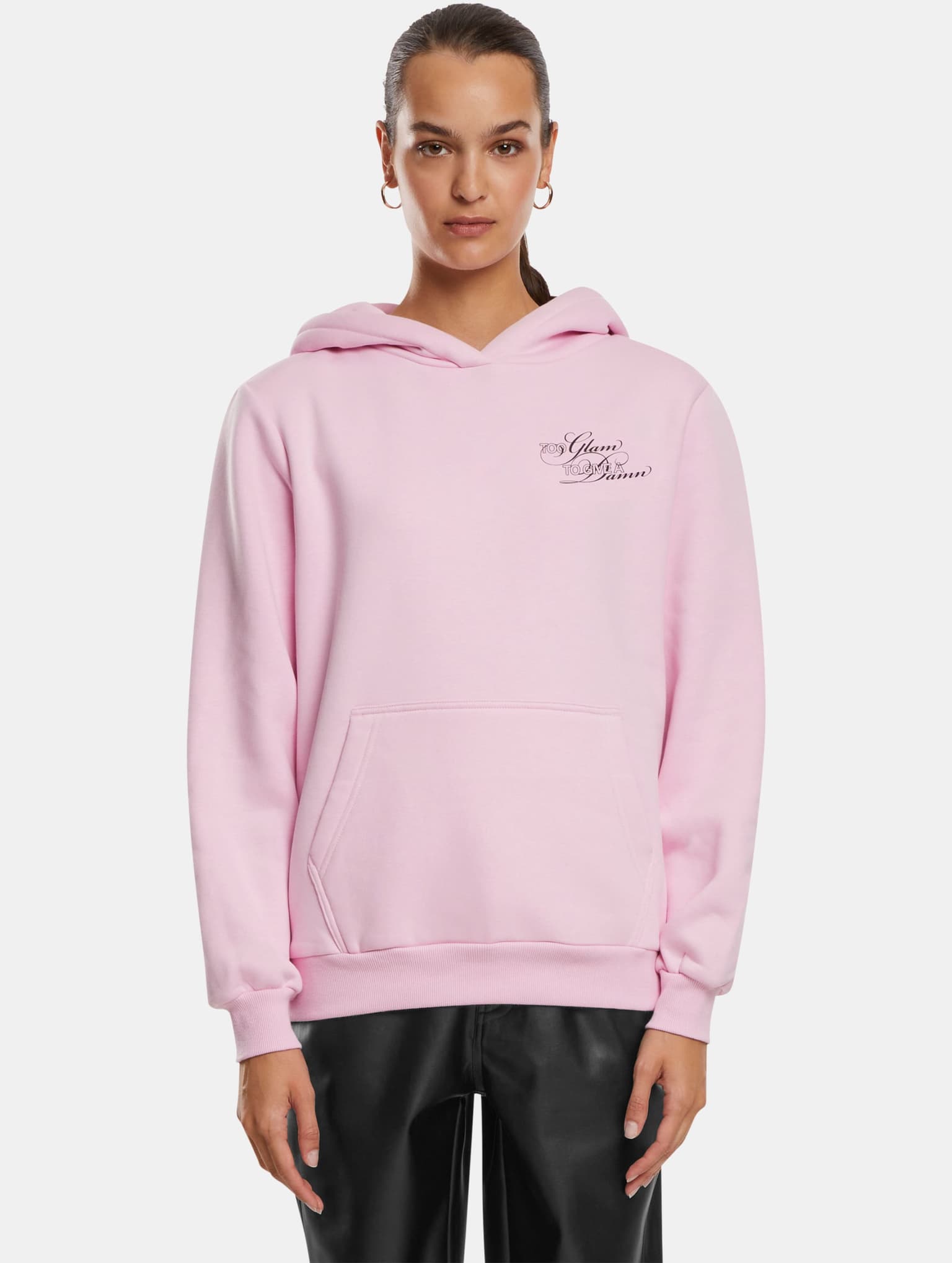 Miss Tee Give A Damn Ladies Fluffy Hoody – Bild 3