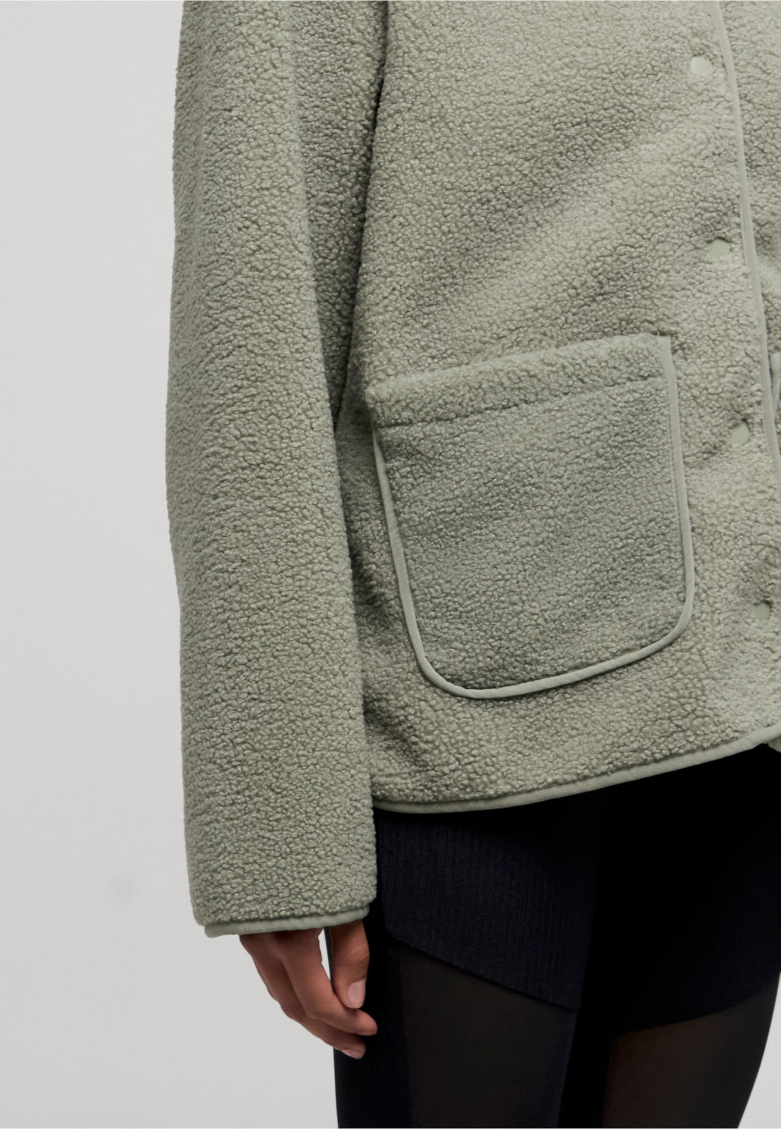 Urban Classics Ladies Buttoned Teddy Jacket – Bild 3