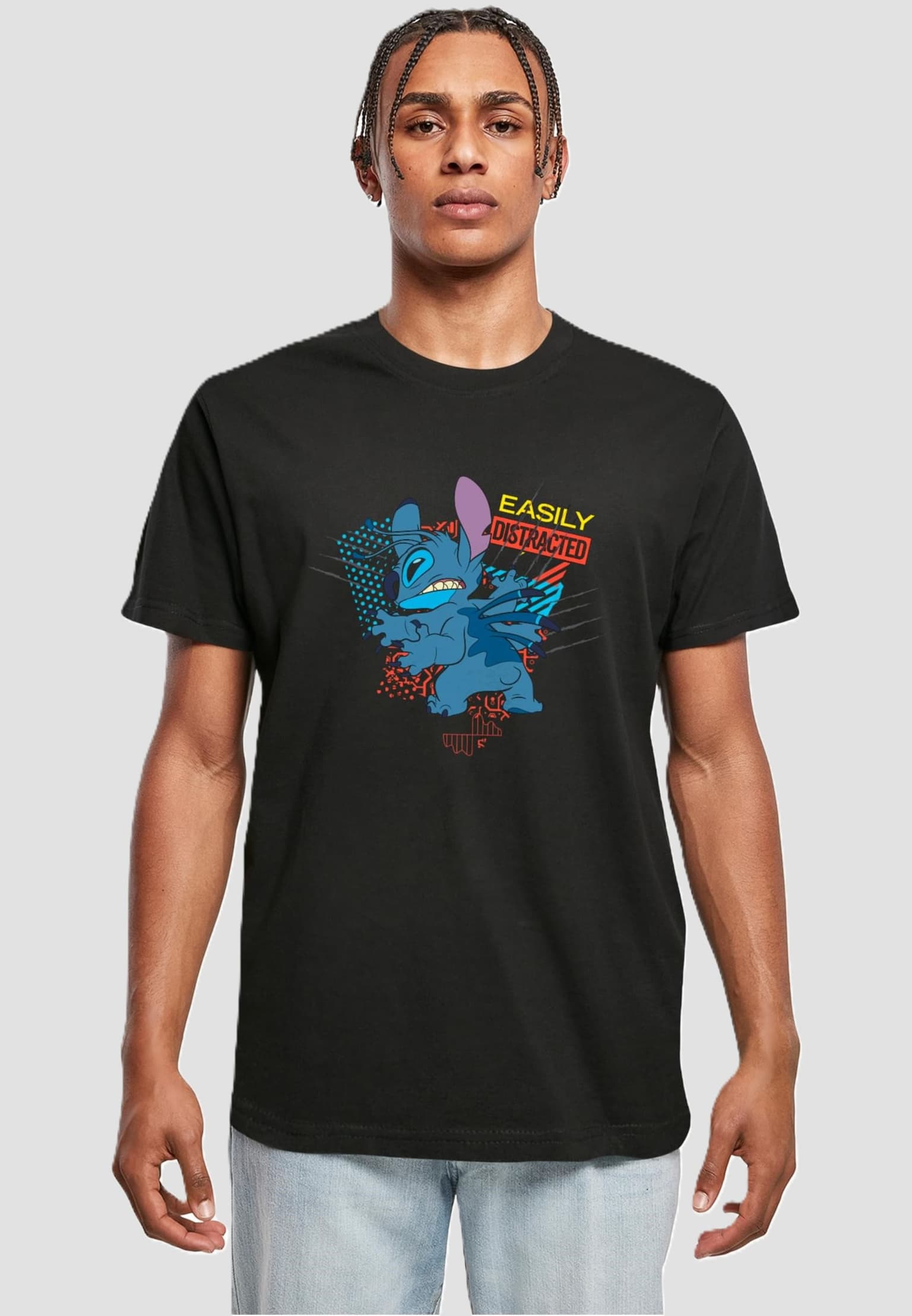 Merchcode Lilo & Stitch Easily Distracted Tee