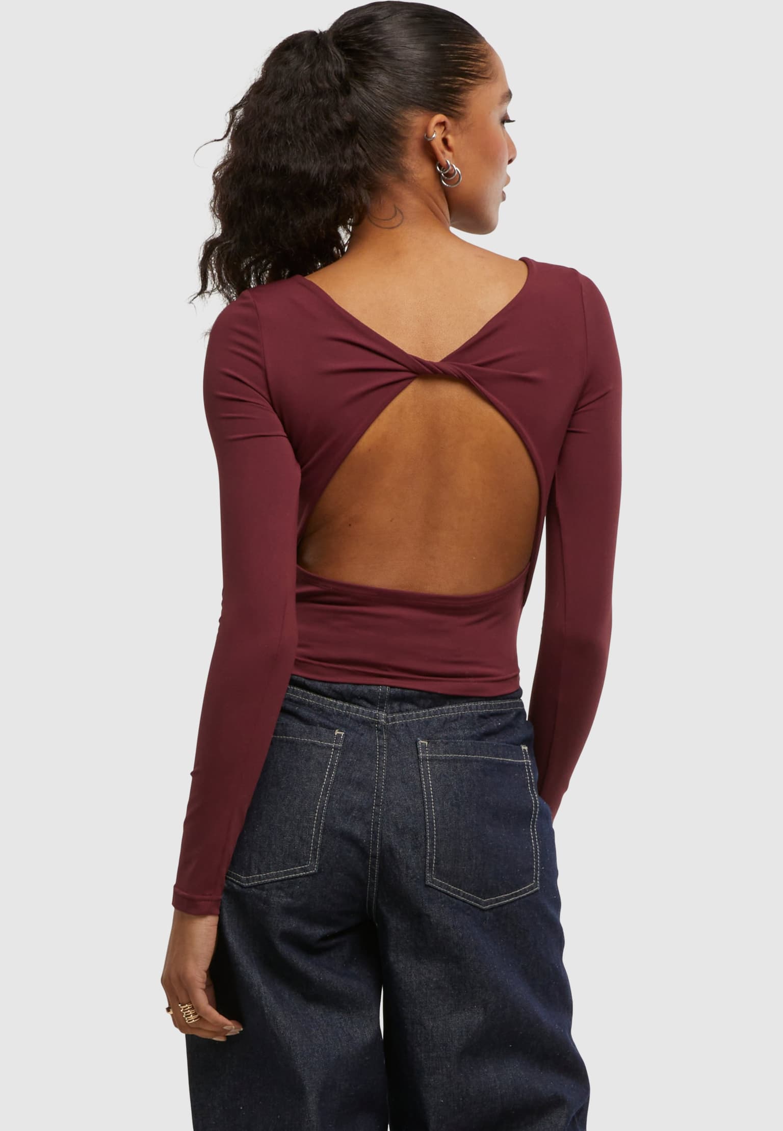 Urban Classics Ladies Slim Fit Longsleeve – Bild 2