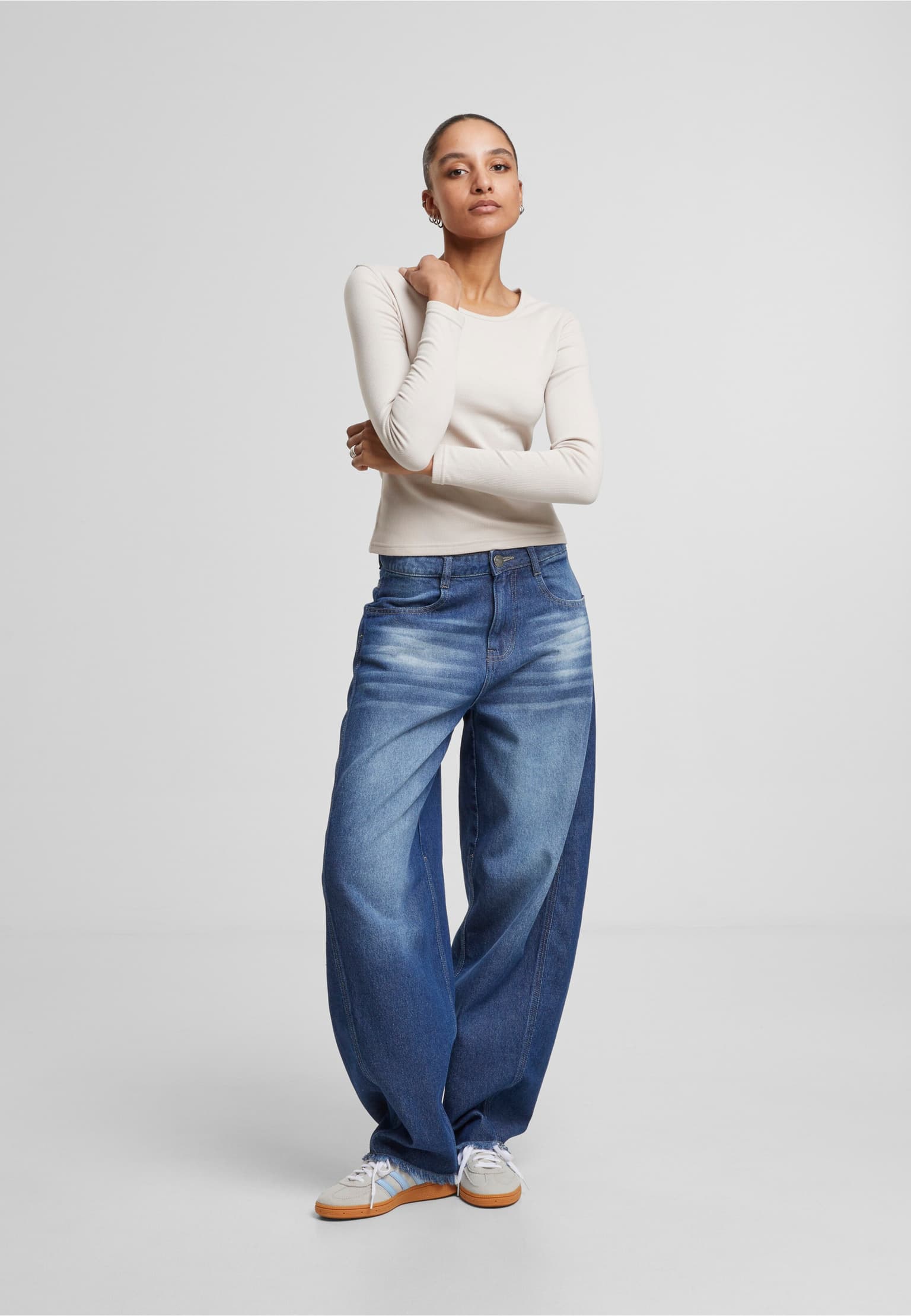 Urban Classics Ladies Heat Slim Slongsleeve – Bild 4