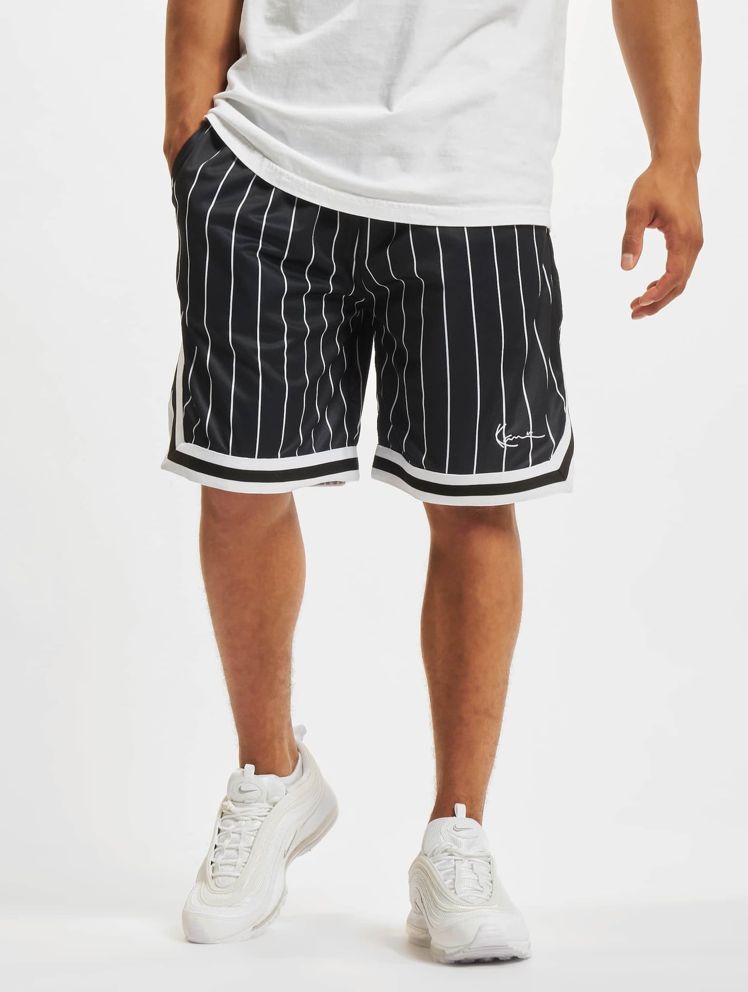 Karl Kani Small Signature Pinstripe Mesh Short