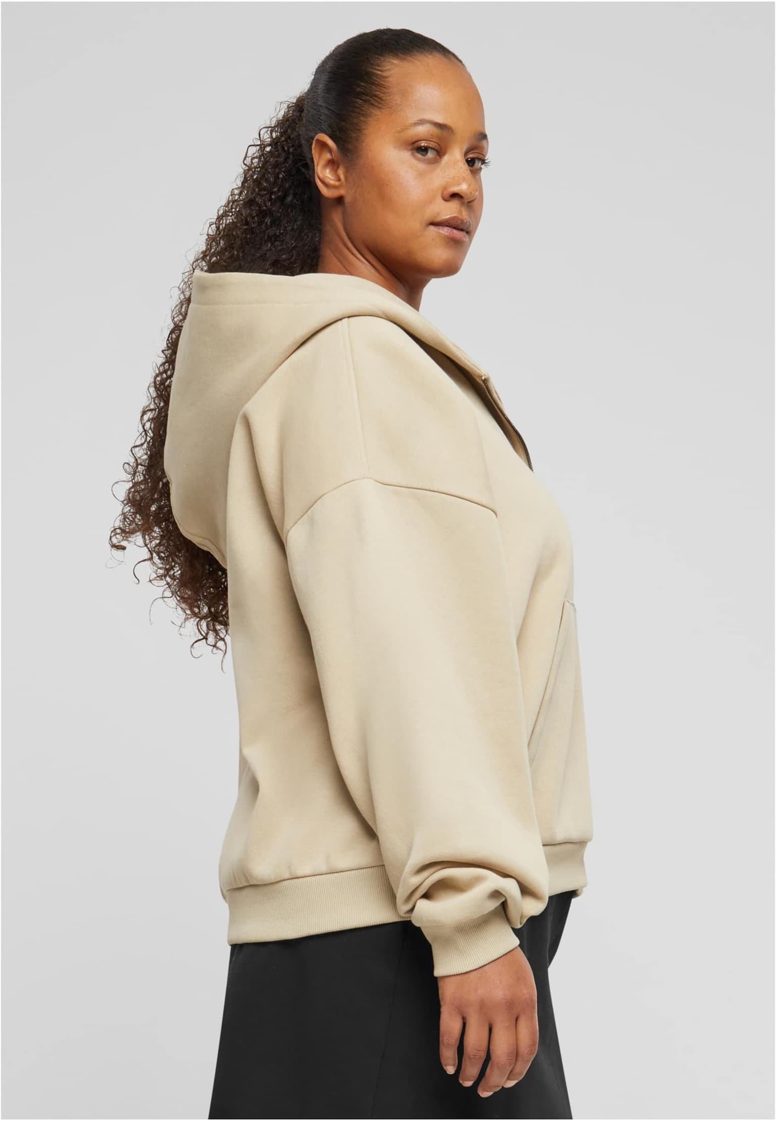 Urban Classics Ladies Boxy Zip Hoody – Bild 4