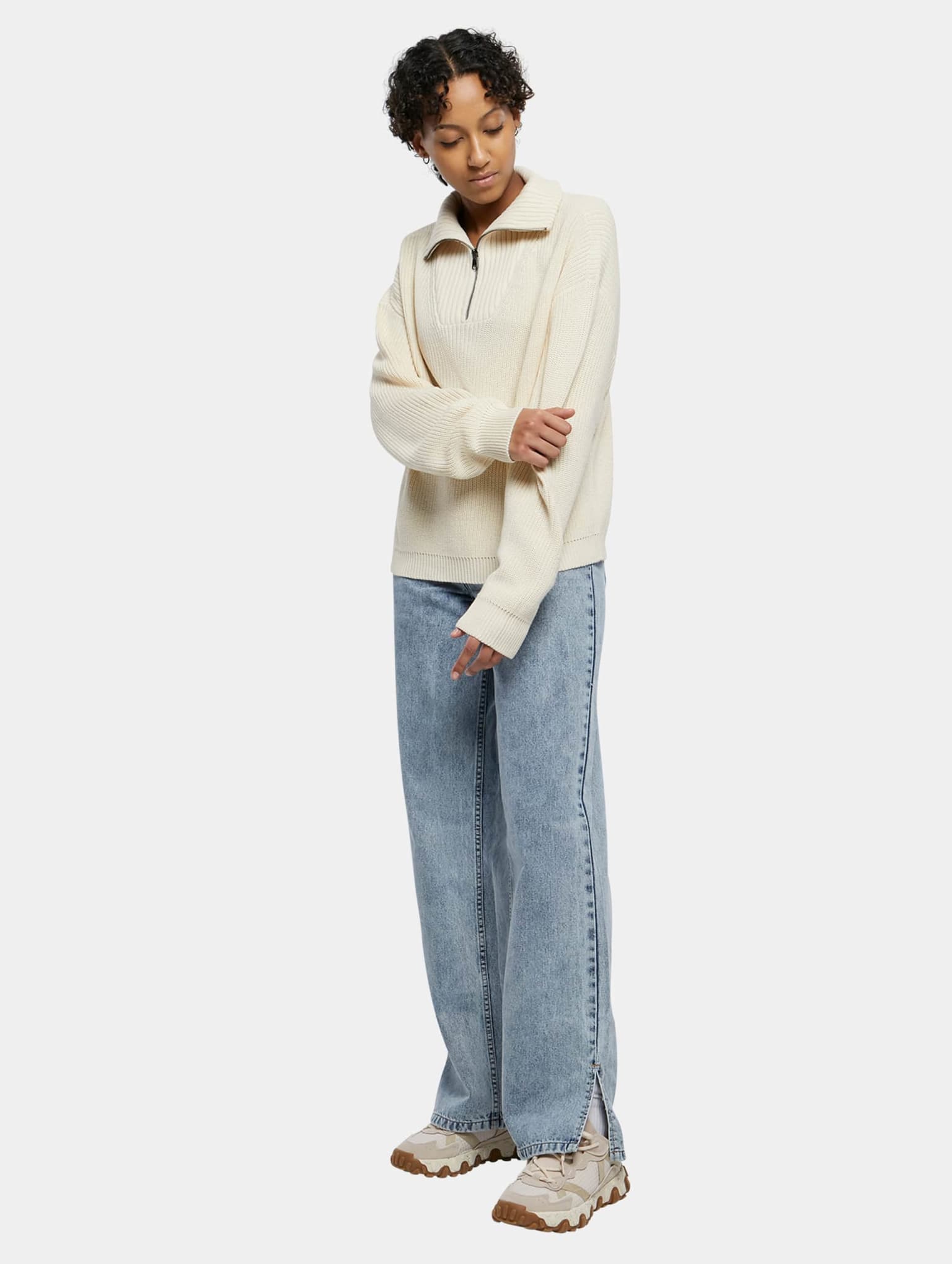 Urban Classics Ladies Oversized Knit Troyer – Bild 4