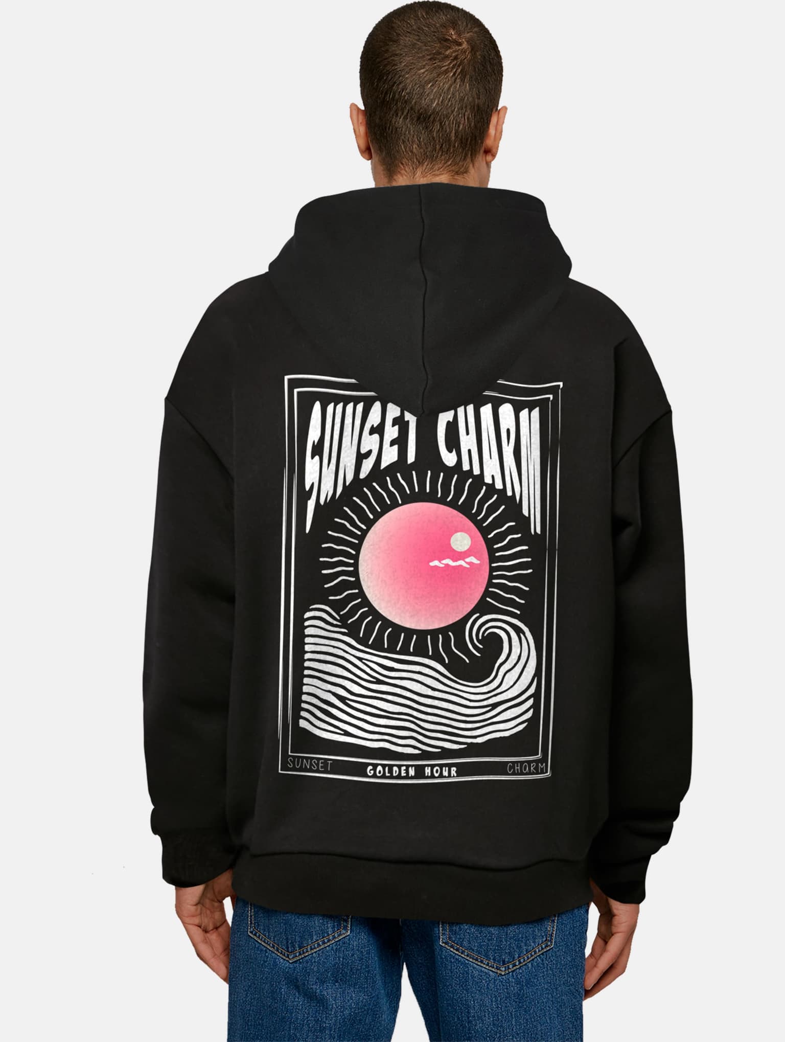 Merchcode Sunset Charm Oversized Hoody – Bild 2