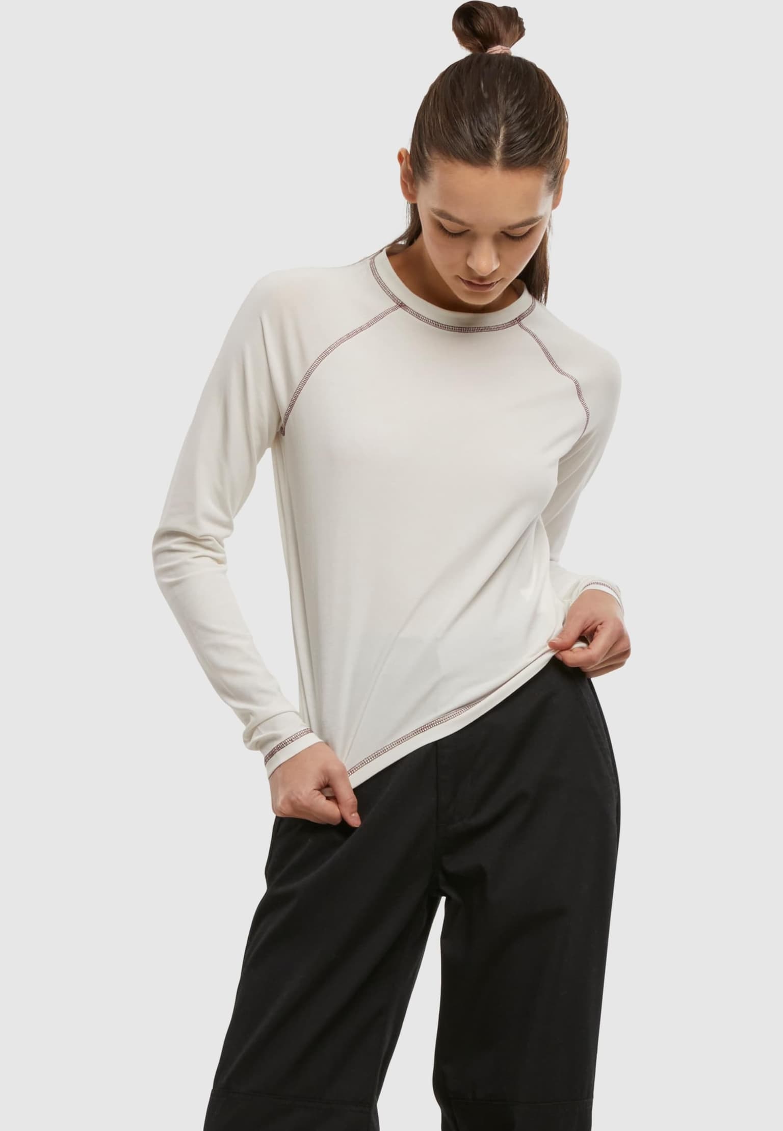 Urban Classics Ladies Contrast Jersey Longsleeve