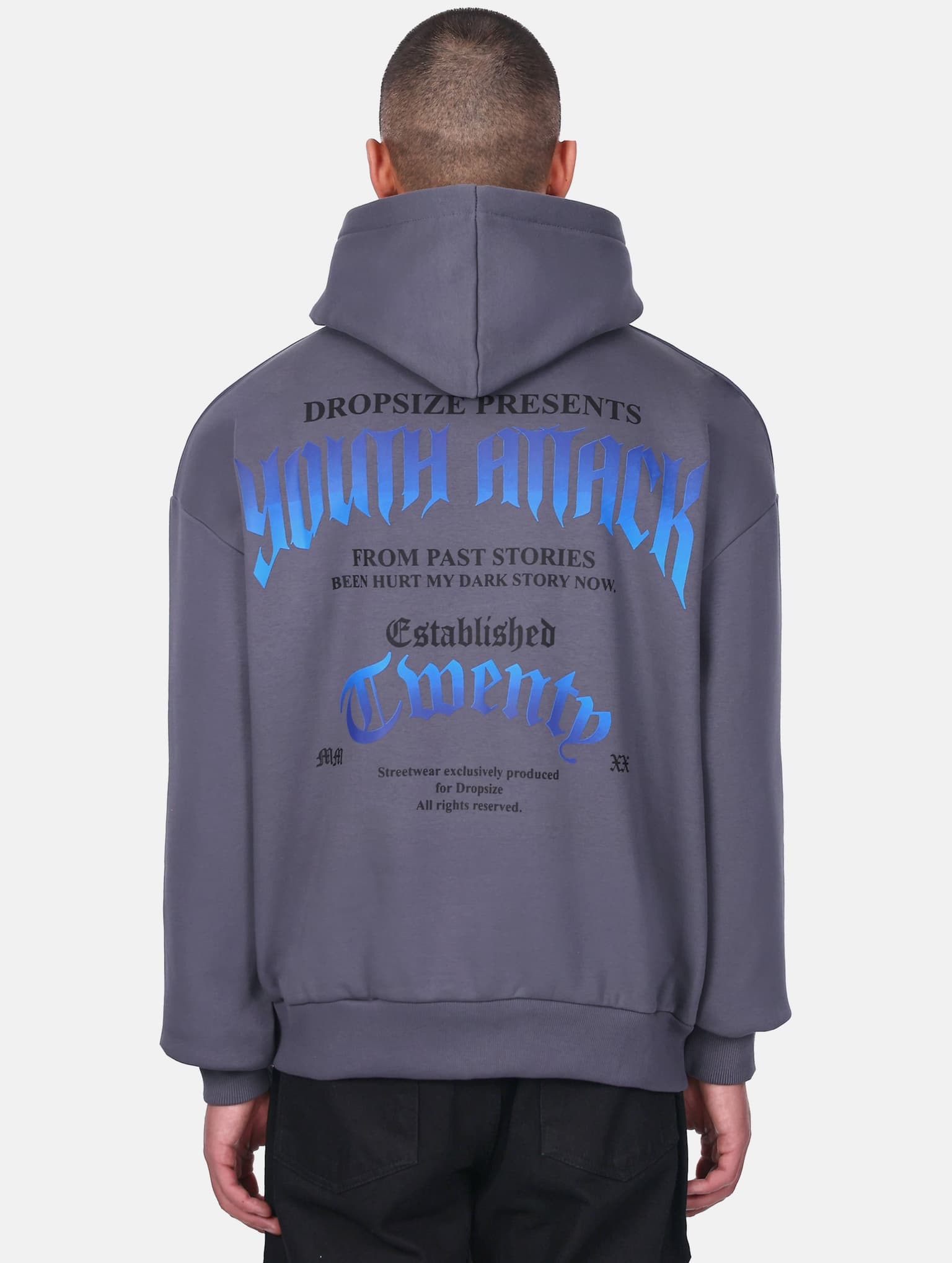 Dropsize HEAVY OVERSIZE YOUTH ATTACK HOODIE – Bild 2