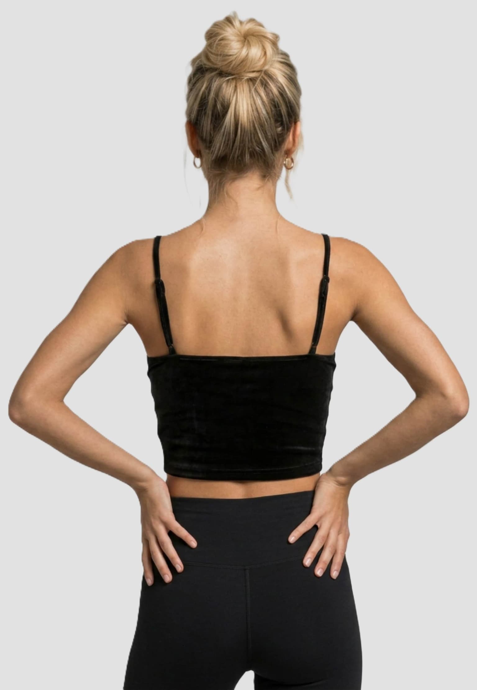Urban Classics Ladies Short Velvet Top – Bild 2
