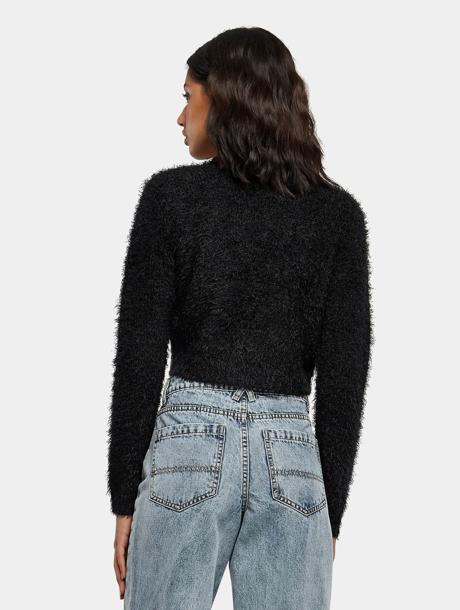 Urban Classics Ladies Tied Cropped Feather Cardigan – Bild 2