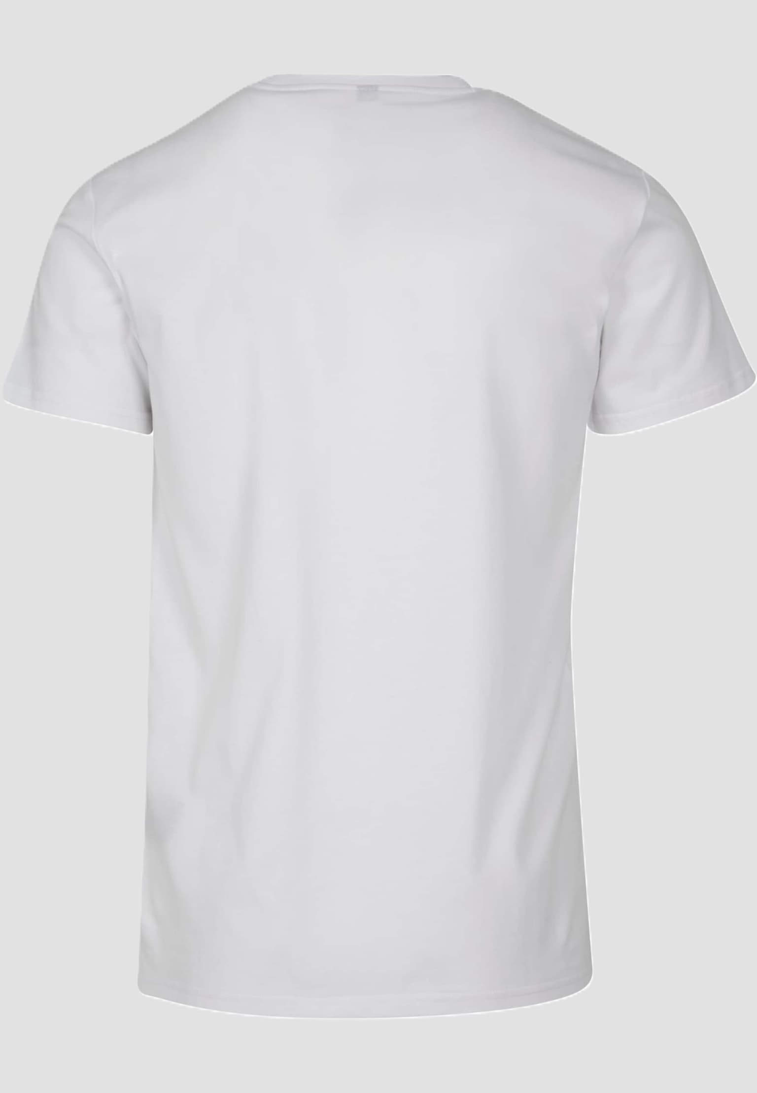 Merchcode Peace - Red Heart White Basic T-Shirt – Bild 4