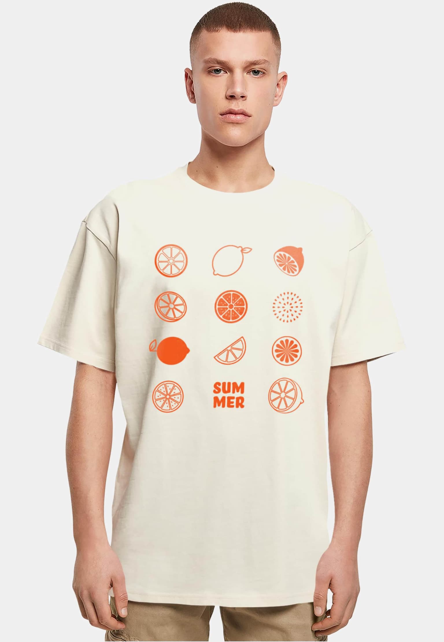 Merchcode Summer - Citrus Heavy Oversize Tee