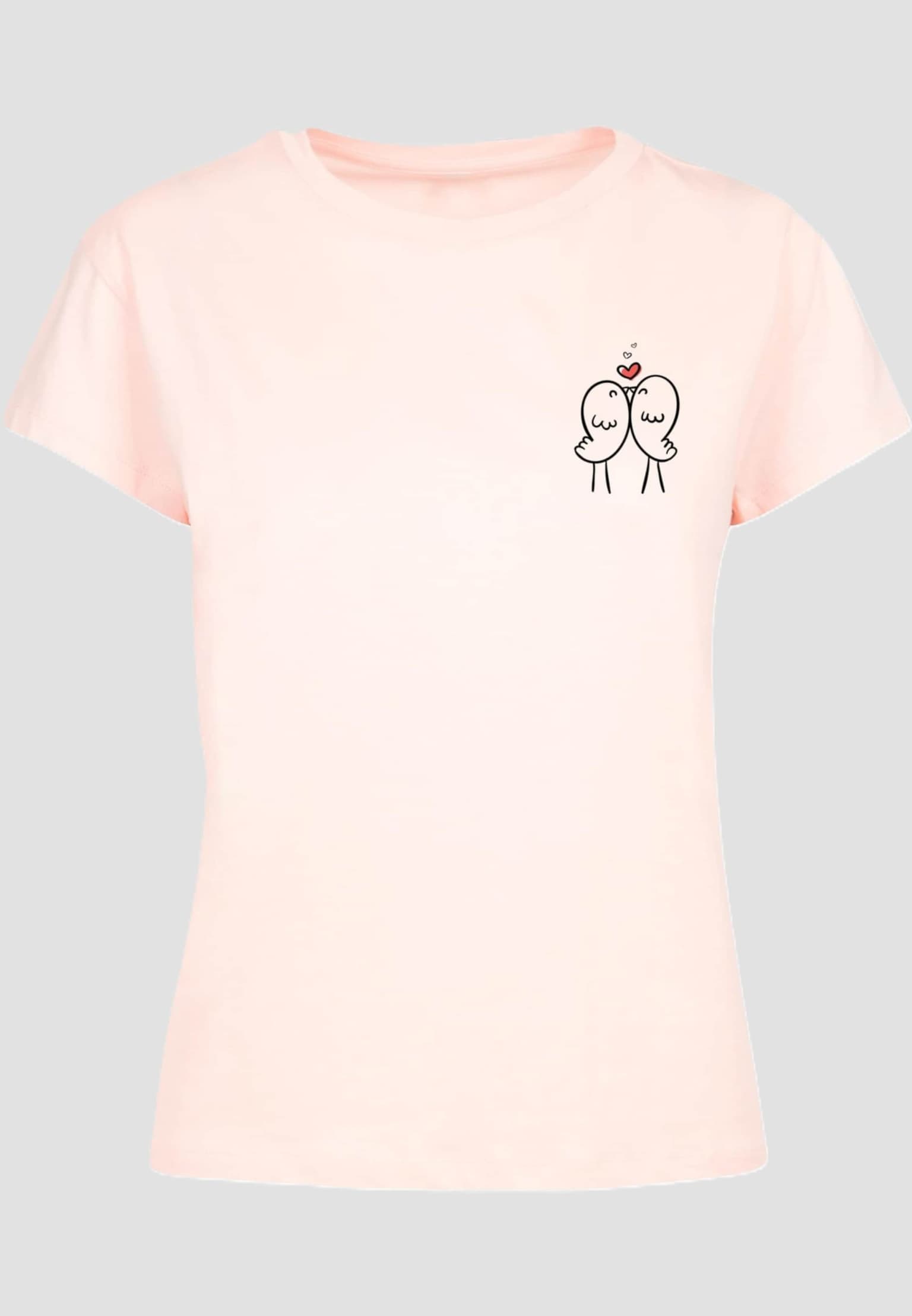 Merchcode Ladies Hugs & Love - Birds Box Tee – Bild 3