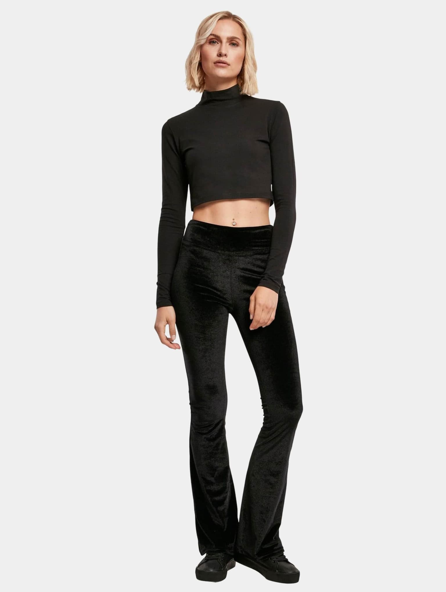 Urban Classics Ladies Essentials Cropped Turtelneck Longsleeve – Bild 4