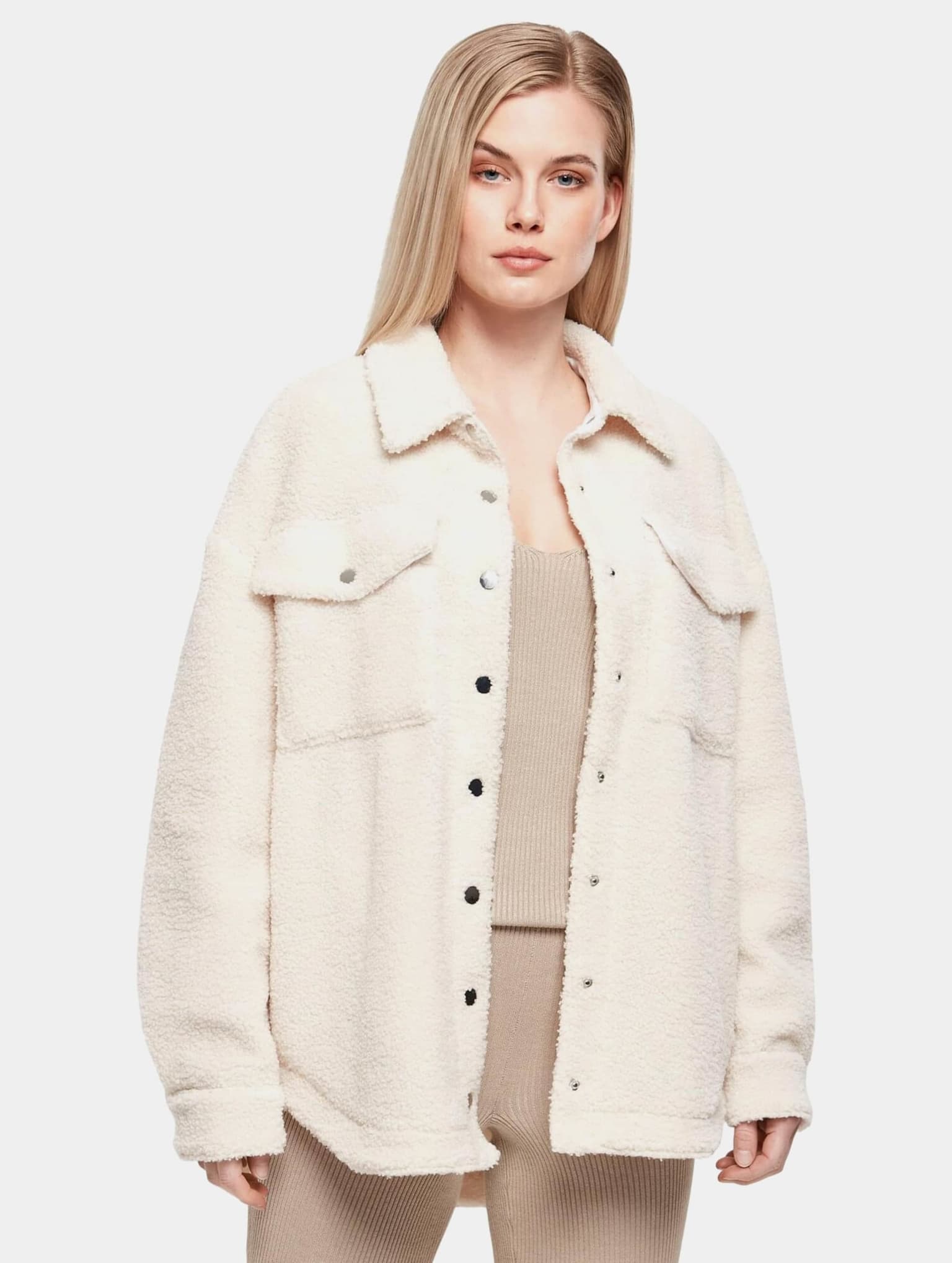 Urban Classics Ladies Sherpa Overshirt
