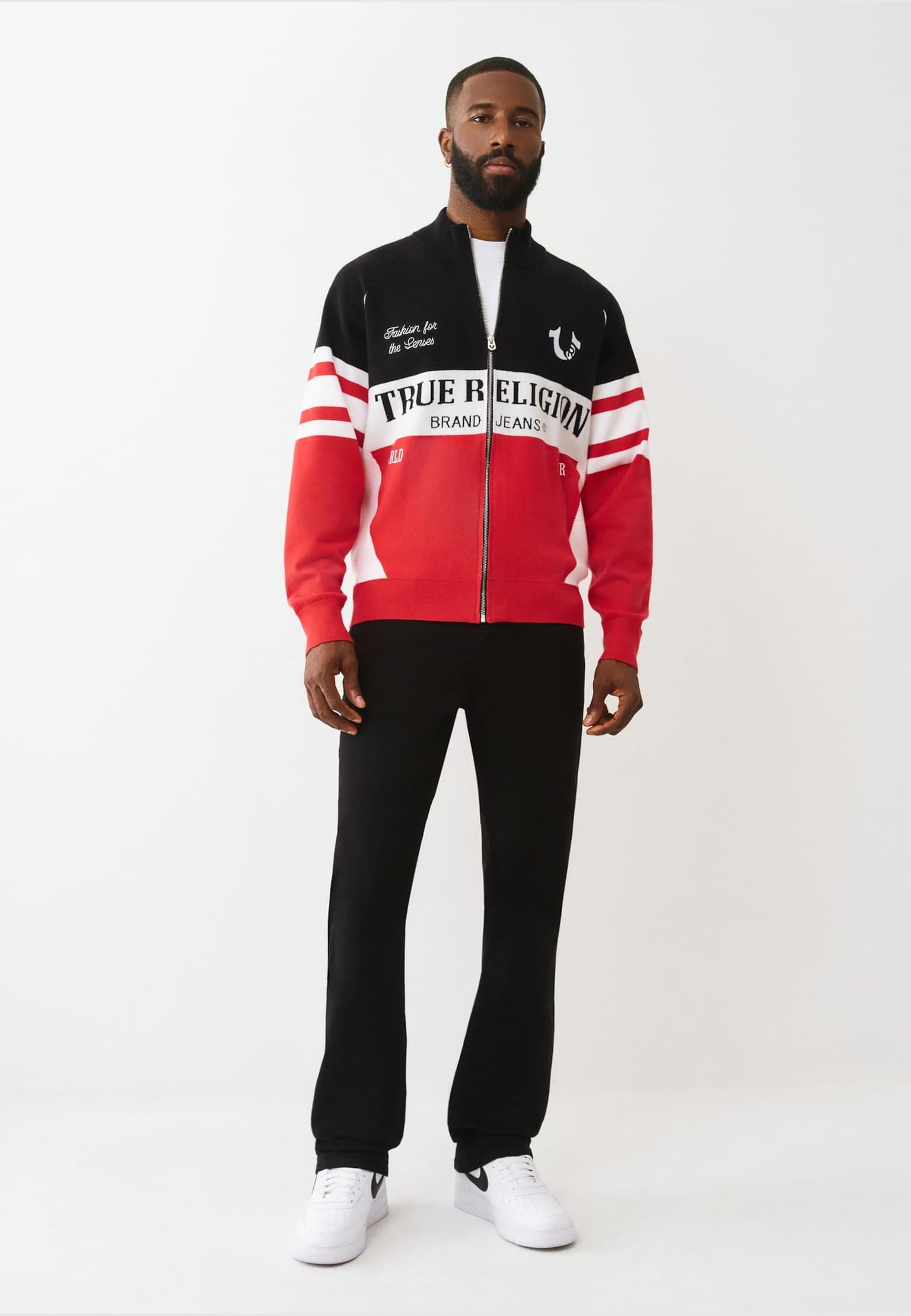 True Religion RACING RAGLAN ZIP SWEATER – Bild 4
