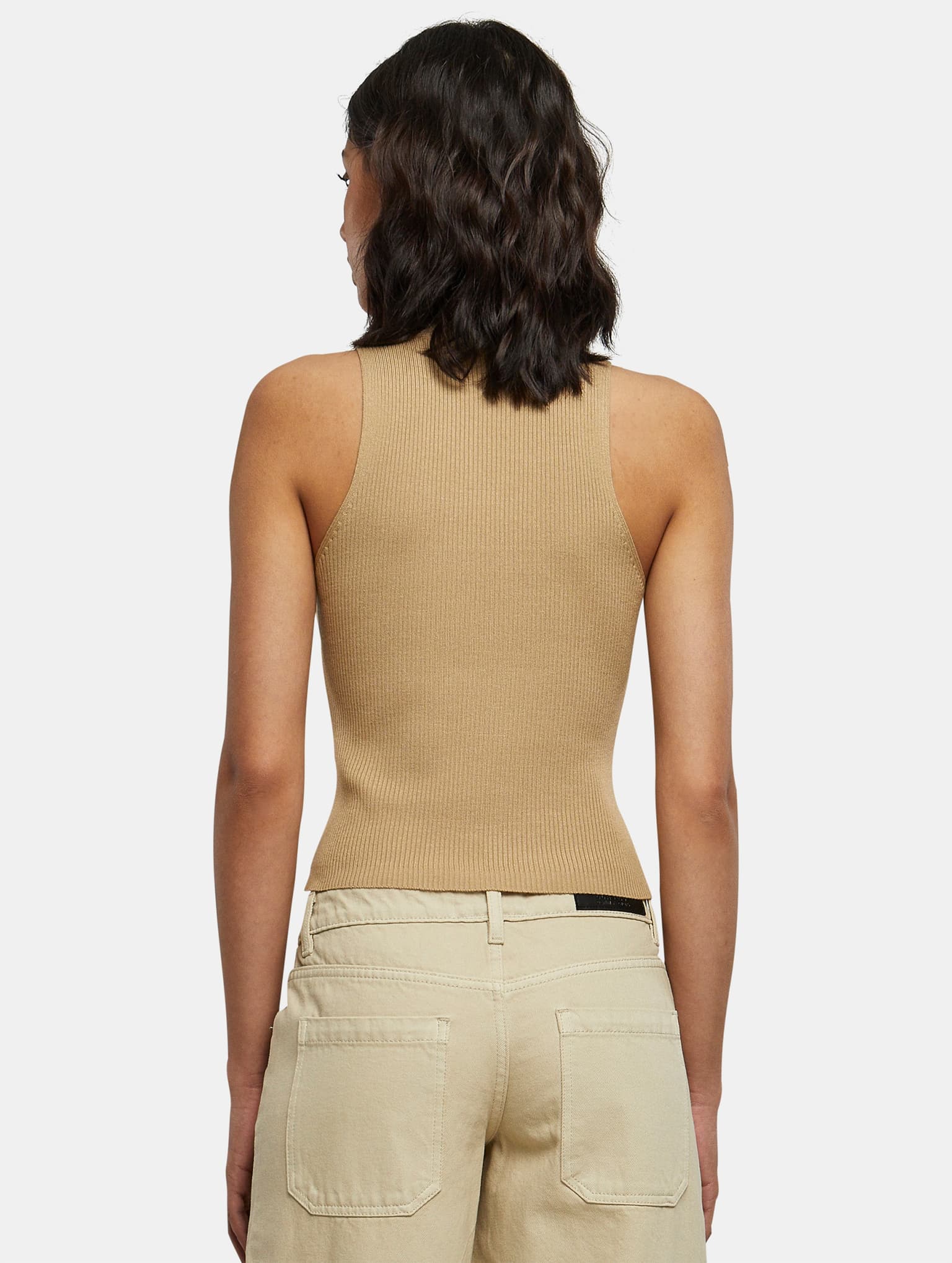 Urban Classics Ladies Short Rib Knit Turtleneck Top – Bild 2