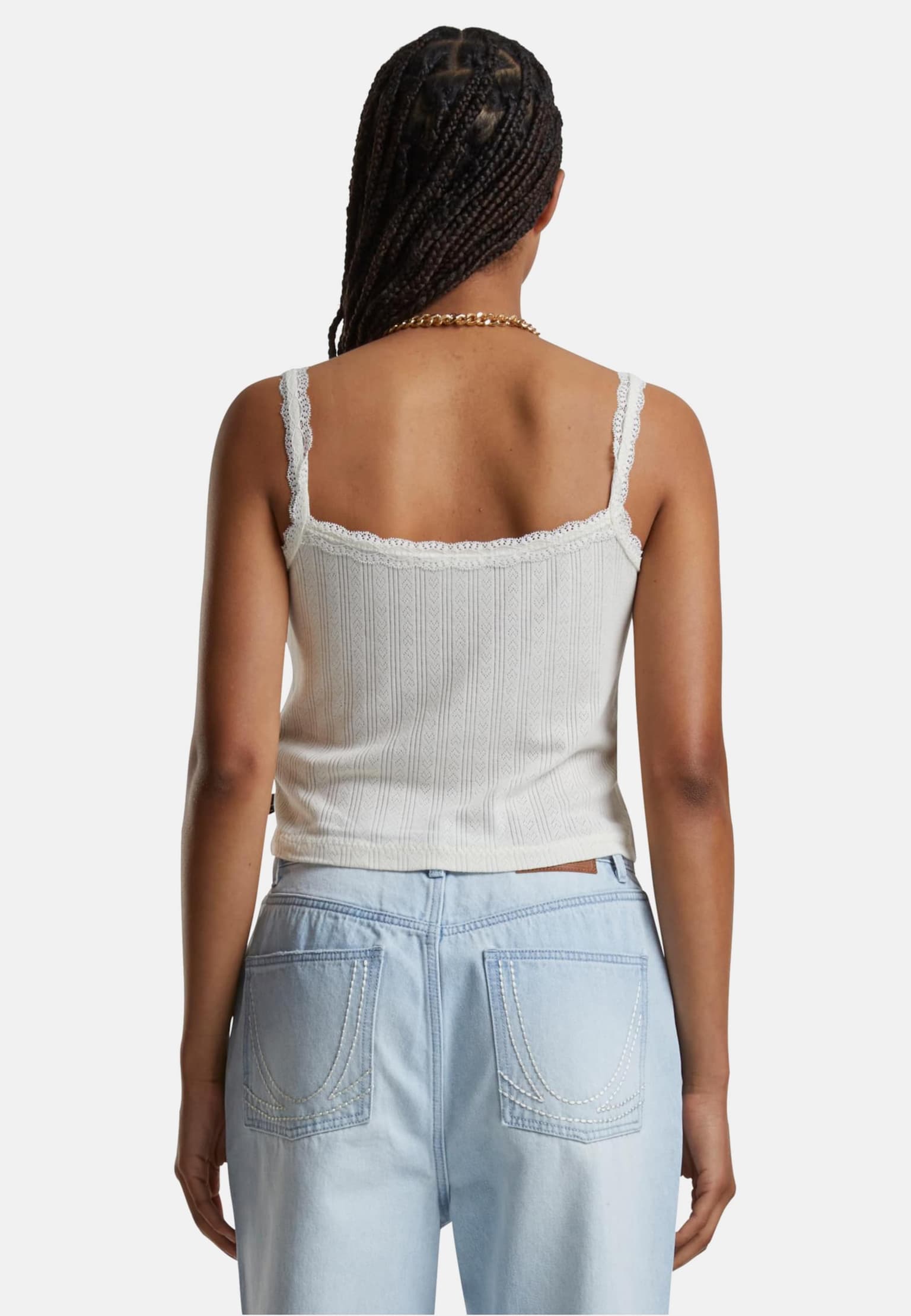 Karl Kani Woven Signature Pointelle Top – Bild 2