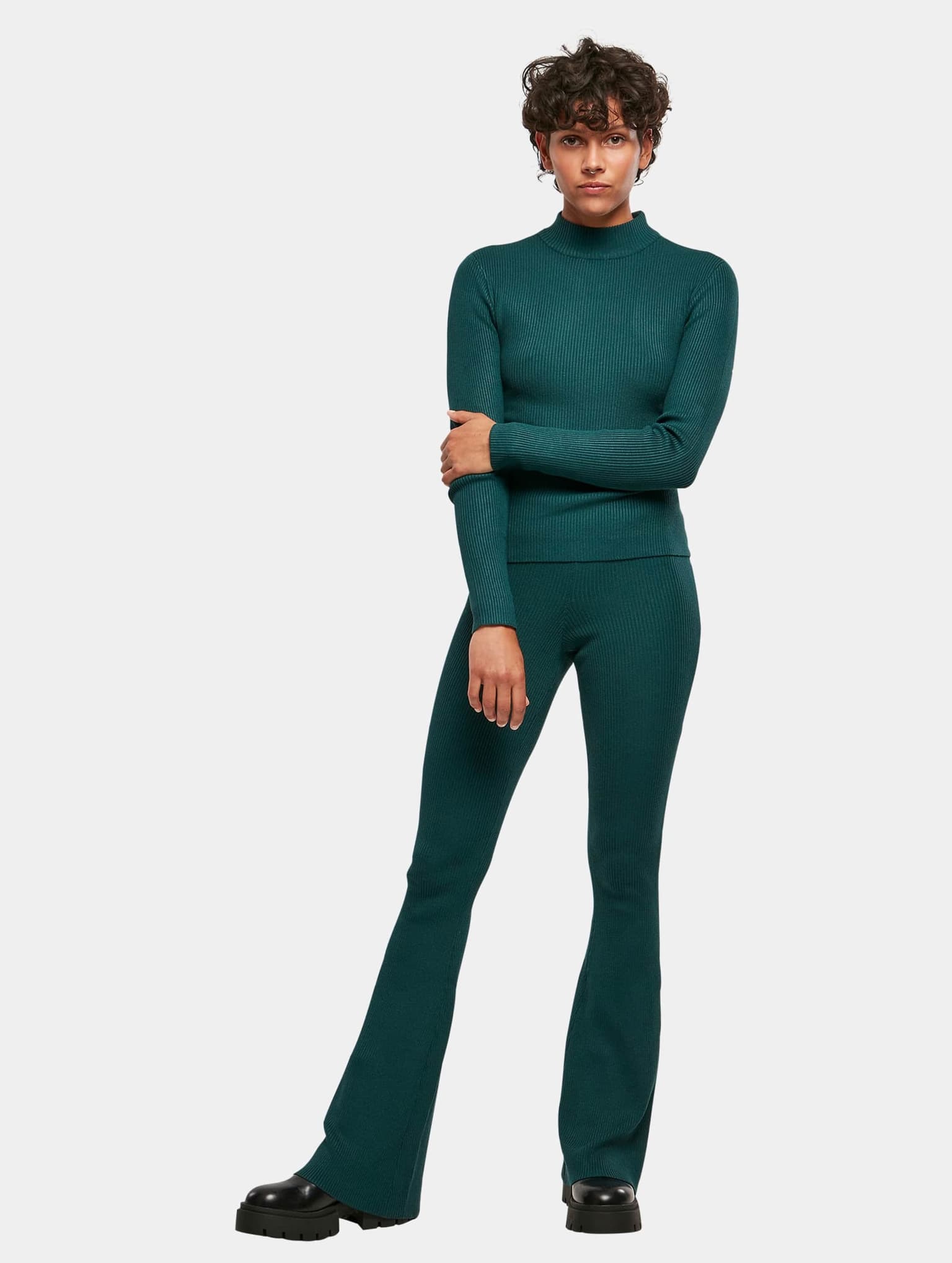 Urban Classics Ladies Rib Knit Turtelneck Sweater – Bild 4