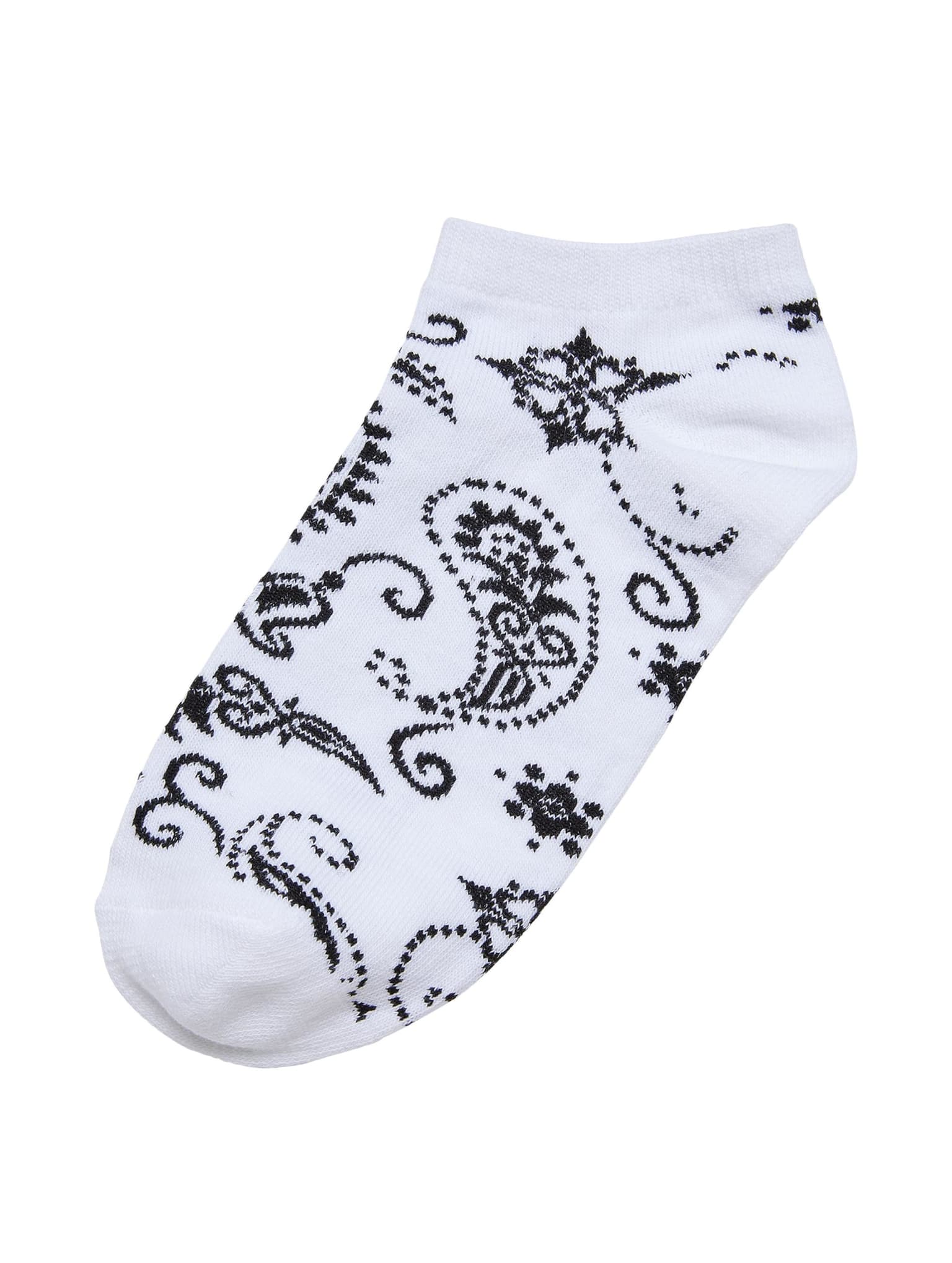 Urban Classics Bandana Pattern No Show Socks 5-Pack – Bild 2