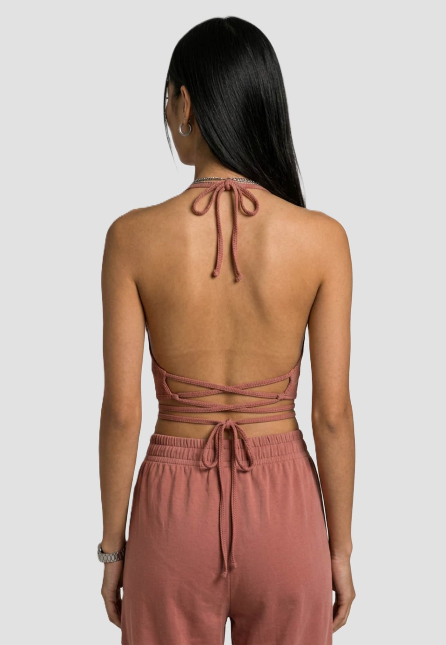 Urban Classics Ladies Rib Trapeze Cropped Top – Bild 2