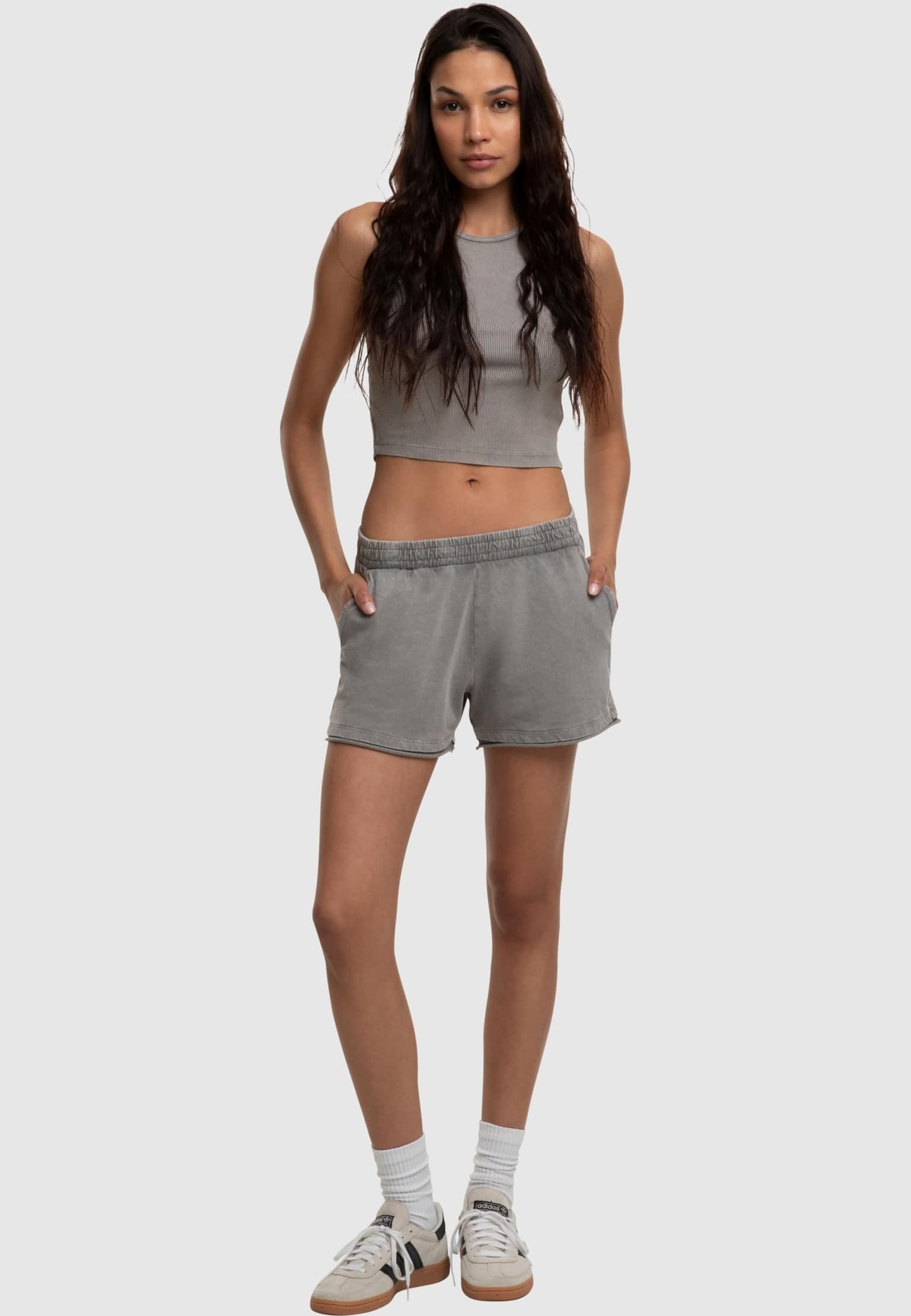 Urban Classics Ladies Washed Rib Jersey Cropped Top – Bild 4