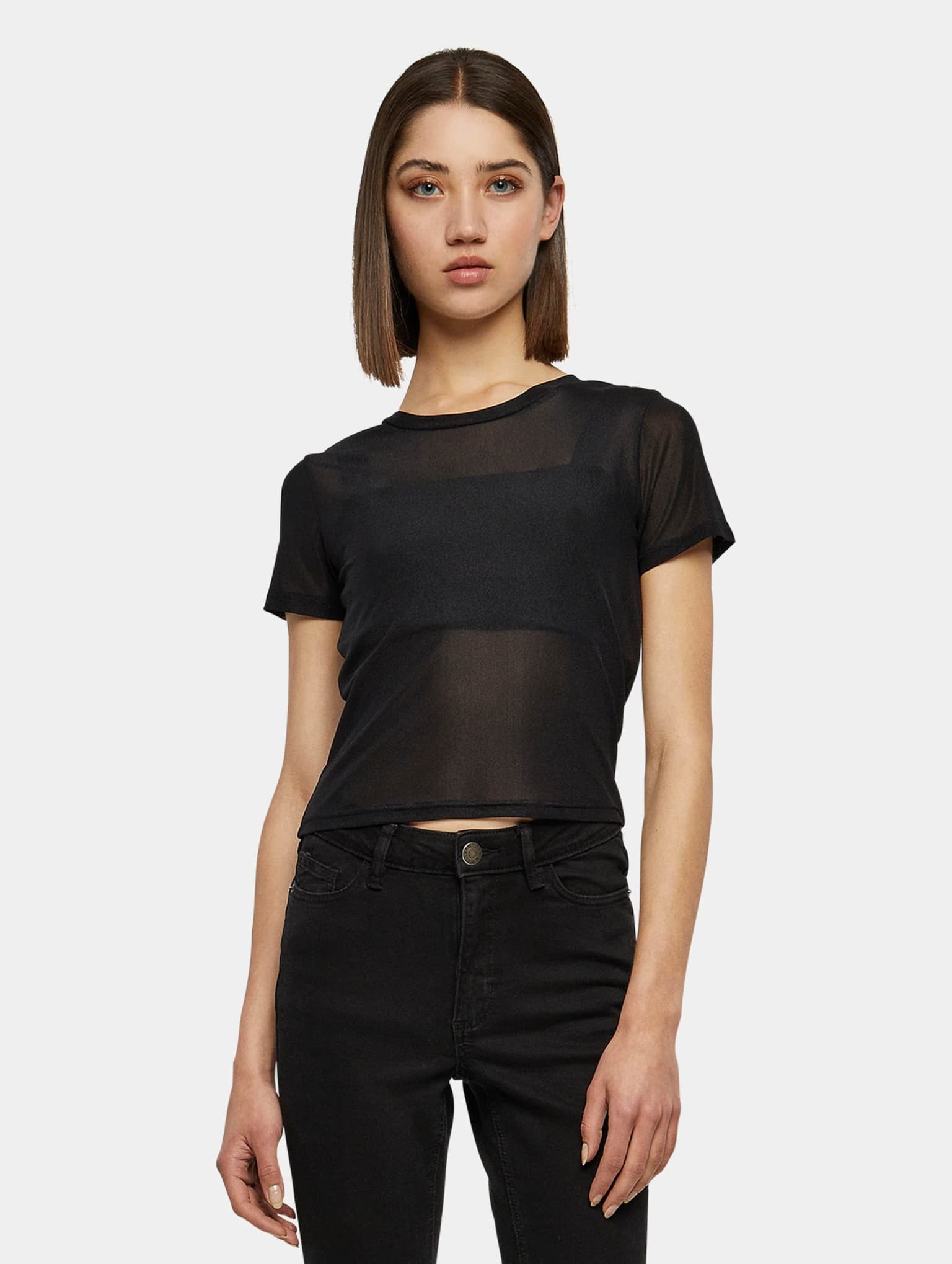 Urban Classics Ladies Short Mesh Tee