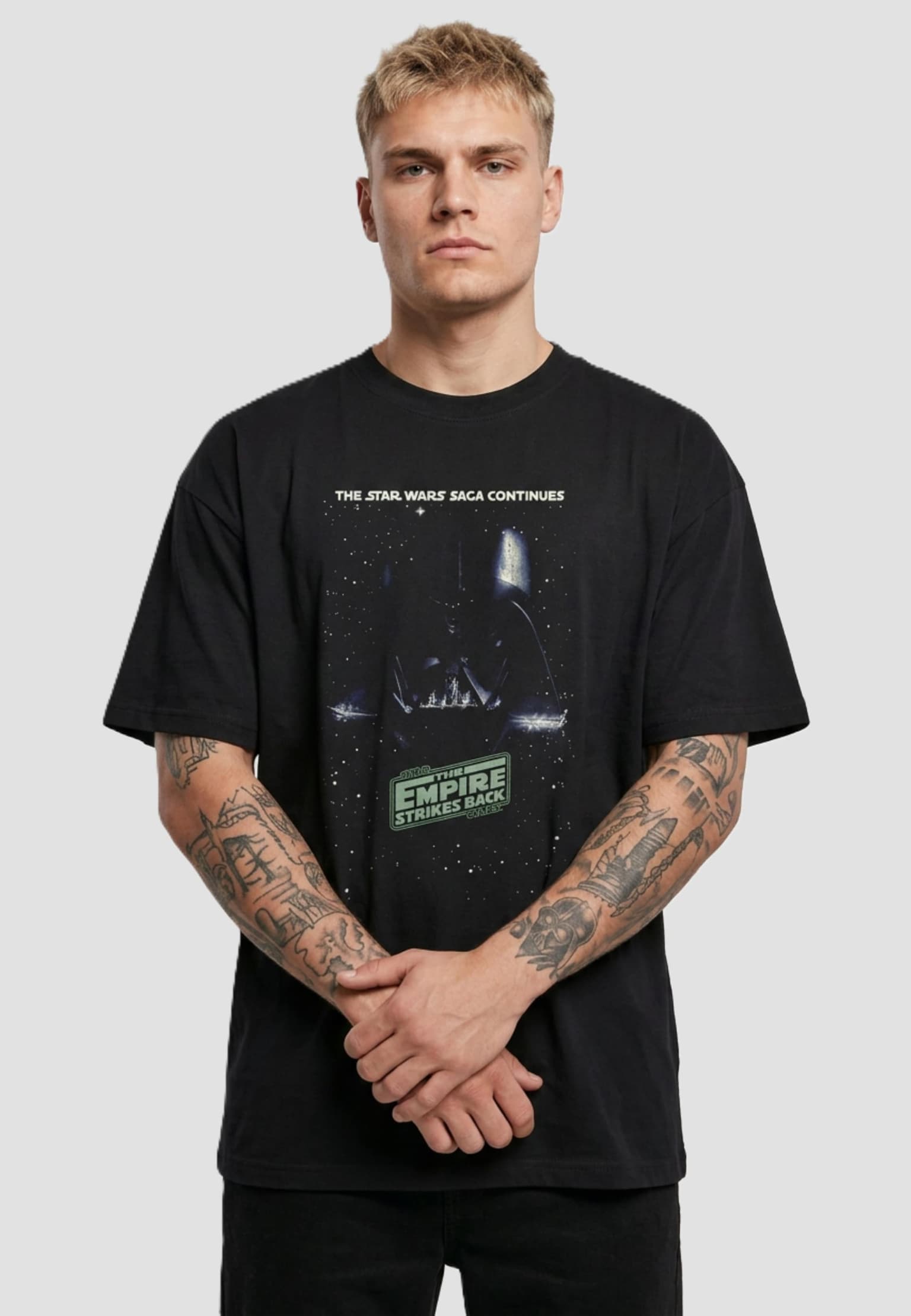 Merchcode Star Wars Episode V Poster Heavy Oversize Tee