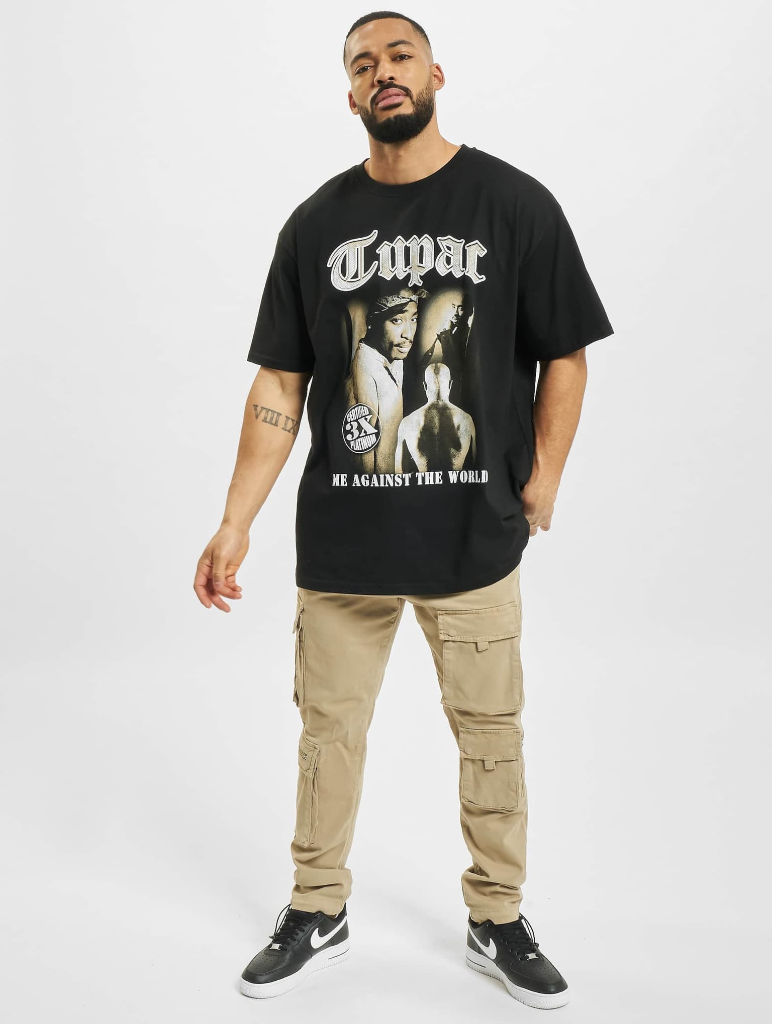 Mister Tee Upscale Tupac MATW Sepia Oversize – Bild 4
